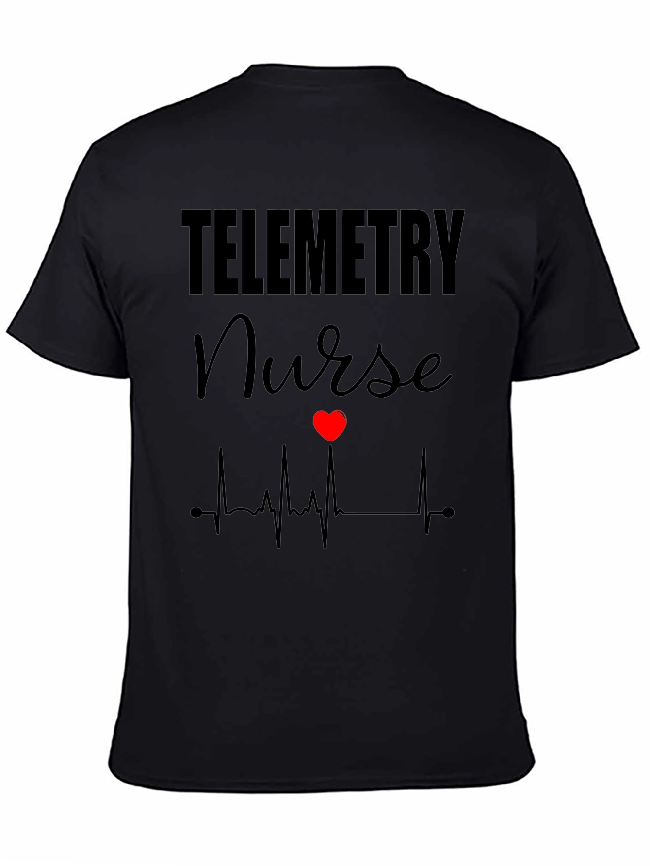Telemetry Nurse Heartbeat Graphic T-Shirt