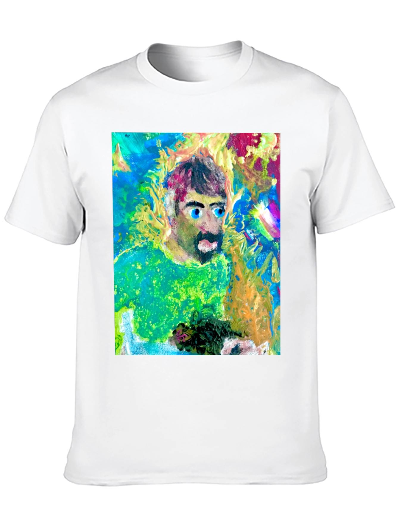 Artistic Man Graphic Tee - Bold Expression