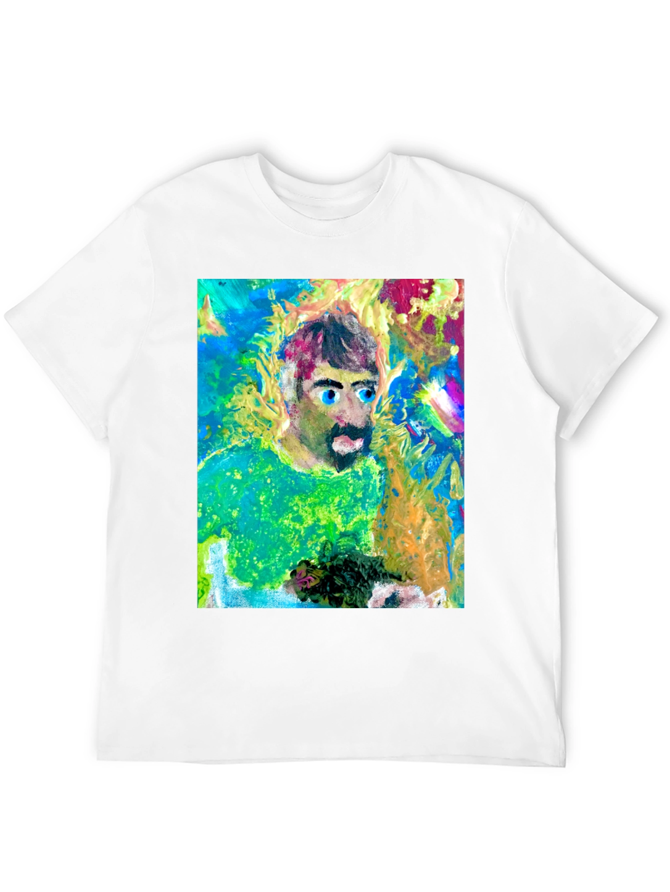 Artistic Man Graphic Tee - Bold Expression