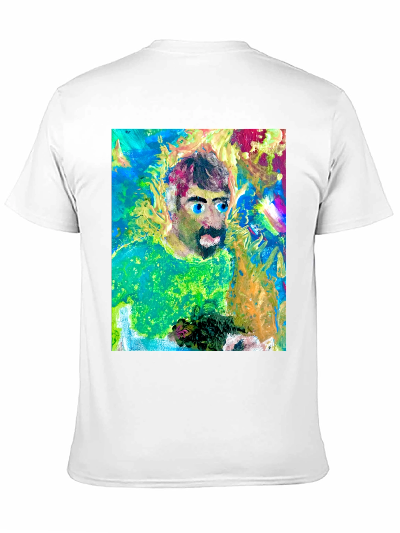 Artistic Man Graphic Tee - Bold Expression