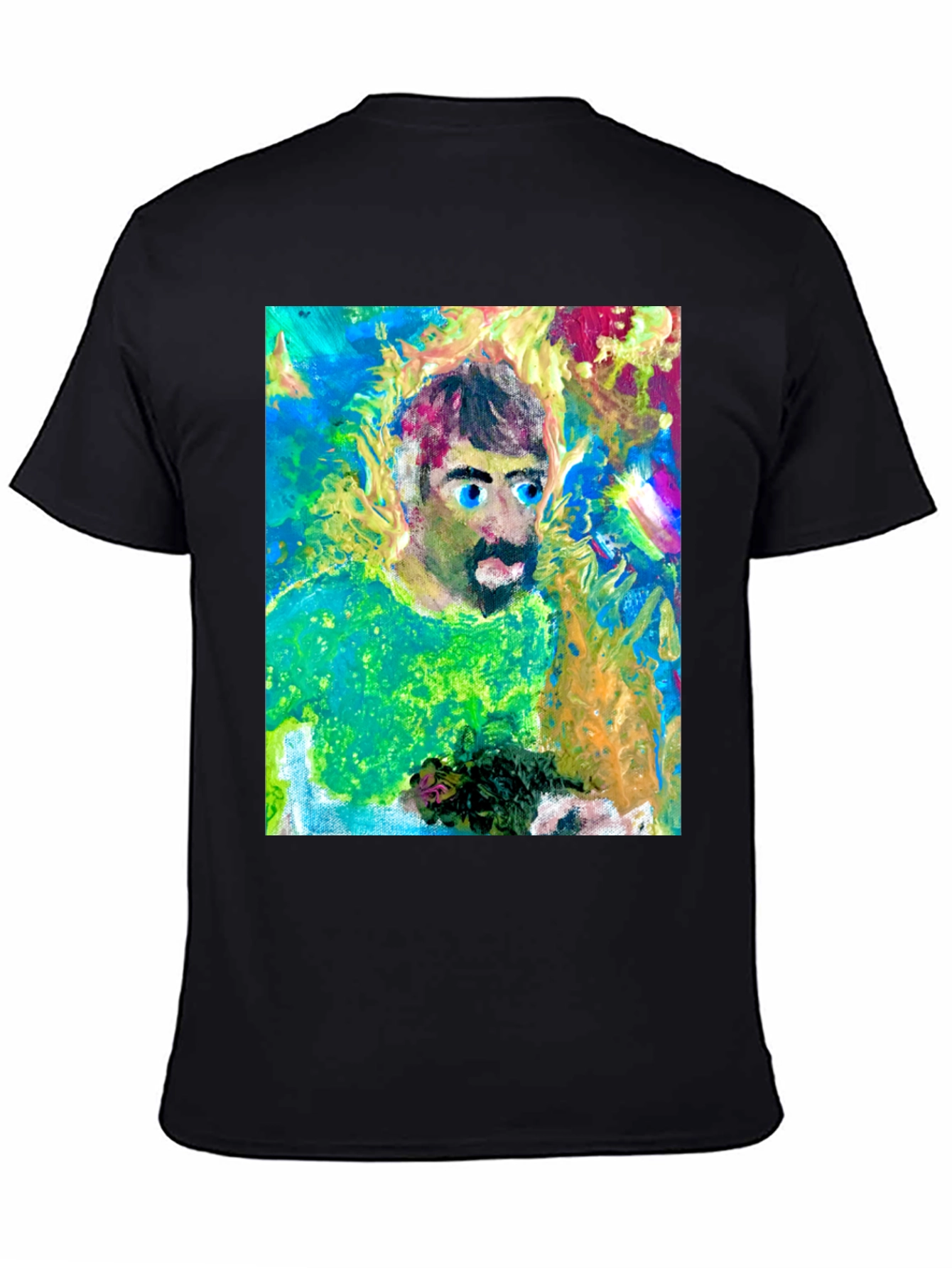 Artistic Man Graphic Tee - Bold Expression