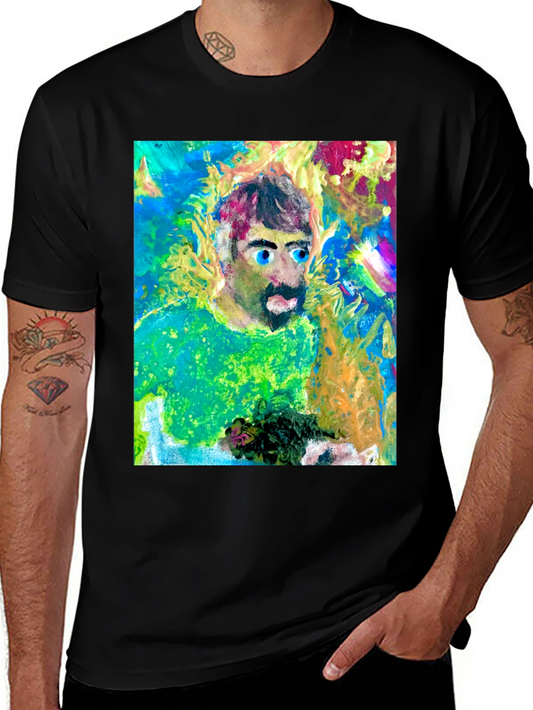 Artistic Man Graphic Tee - Bold Expression