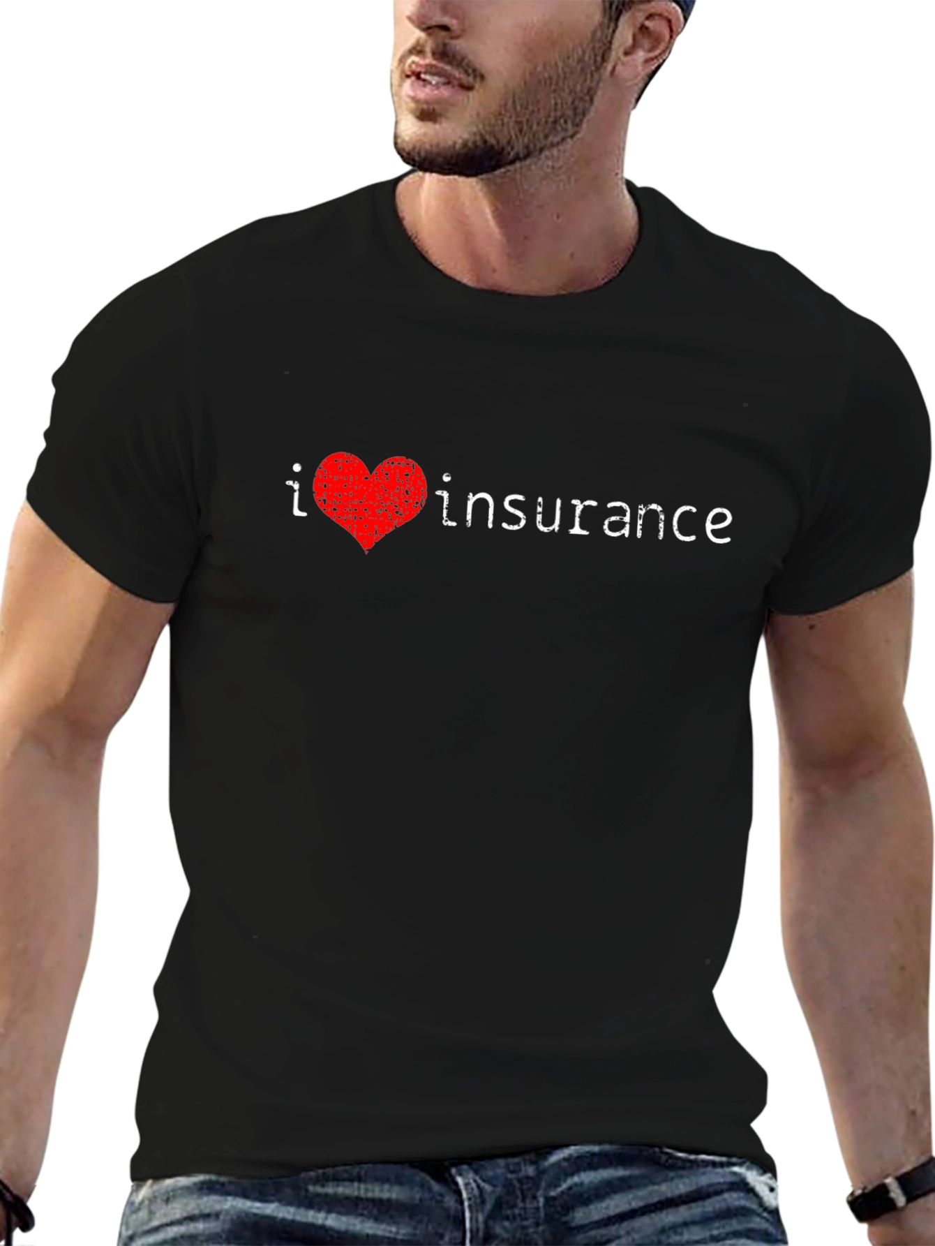 I Heart Insurance T-Shirt - Novelty Tee