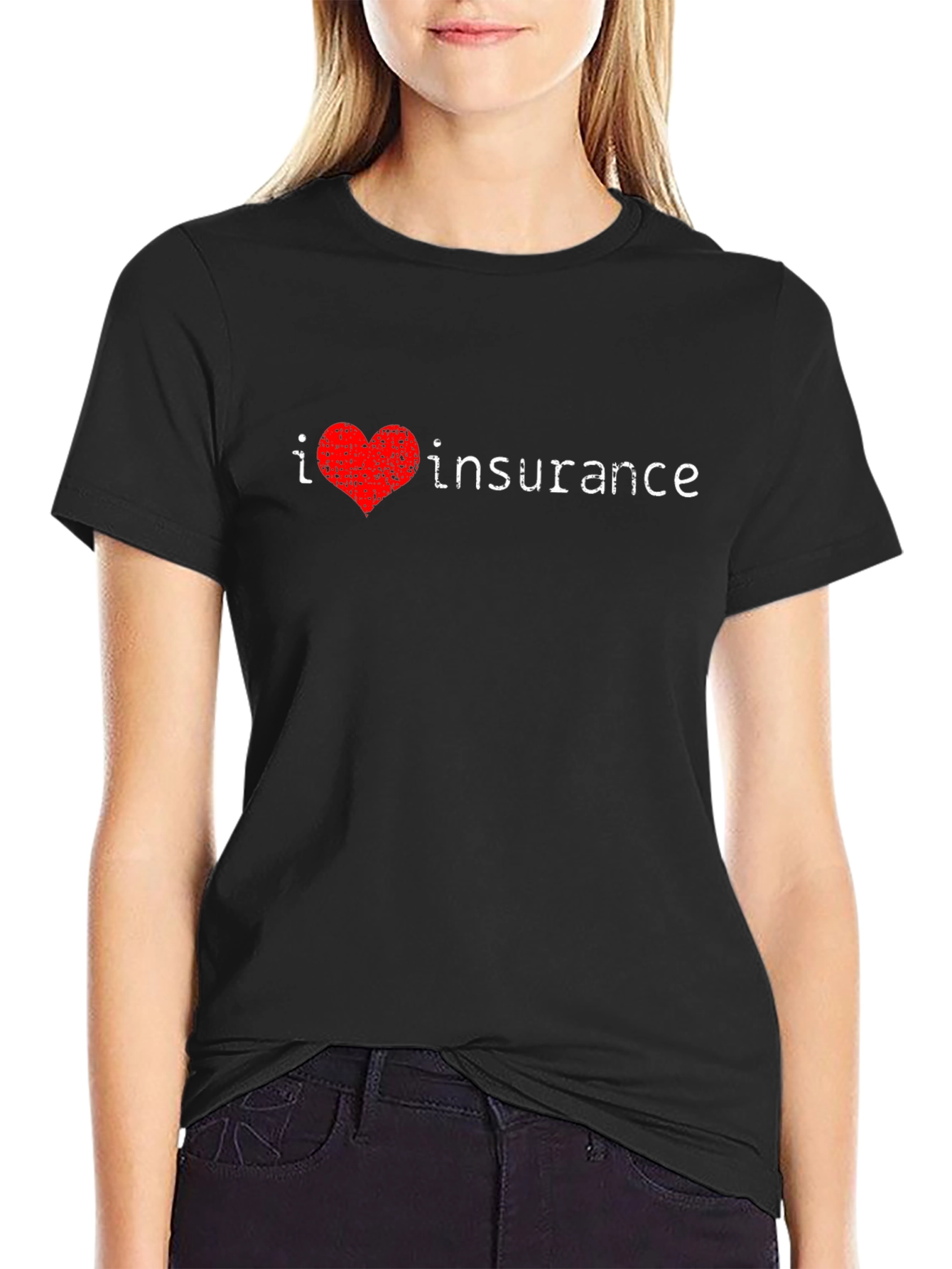 I Heart Insurance T-Shirt - Novelty Tee
