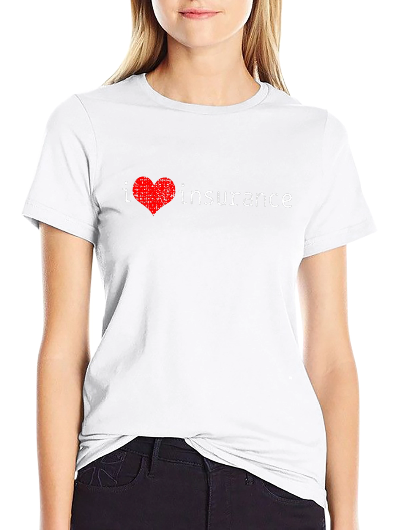I Heart Insurance T-Shirt - Novelty Tee