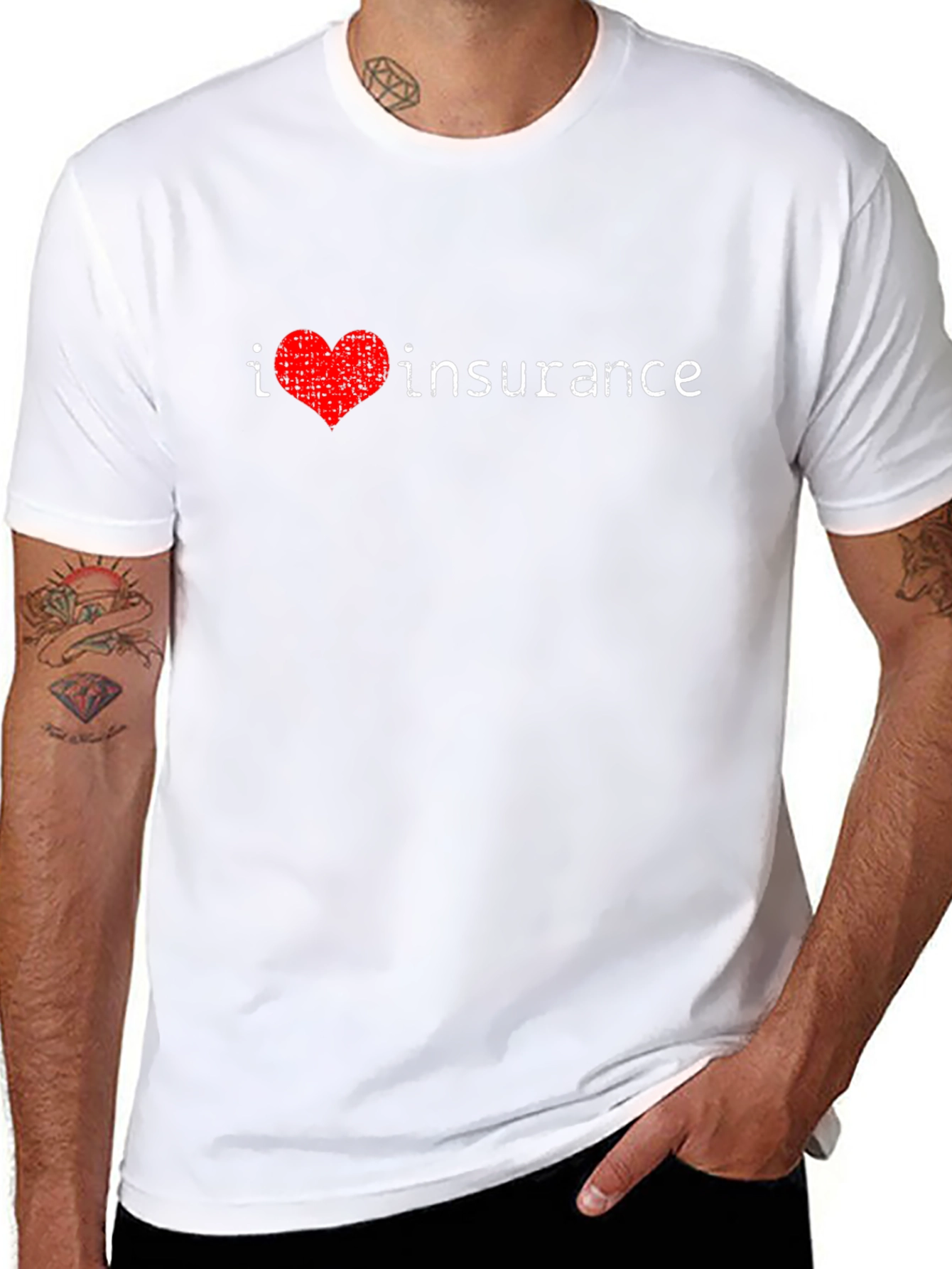 I Heart Insurance T-Shirt - Novelty Tee