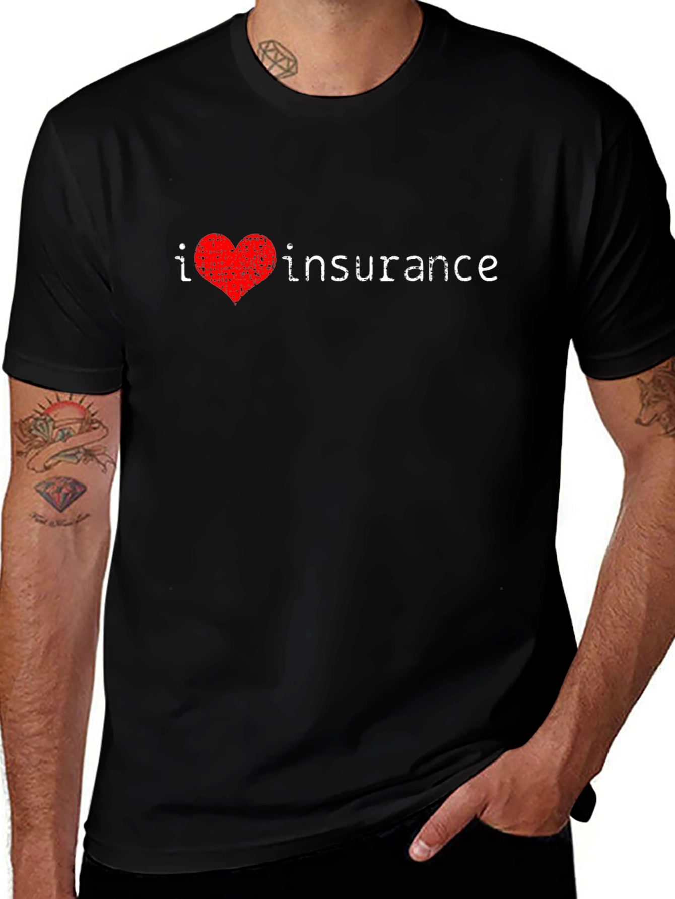 I Heart Insurance T-Shirt - Novelty Tee