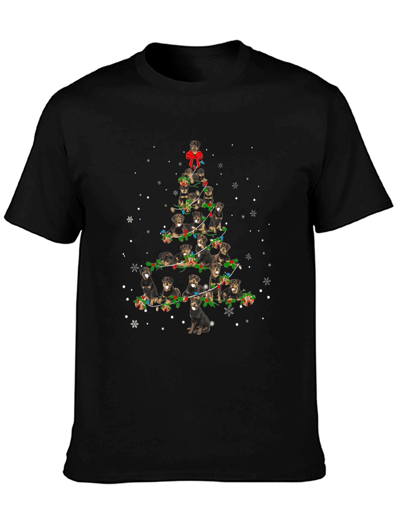 Rottweiler Christmas Tree T-Shirt