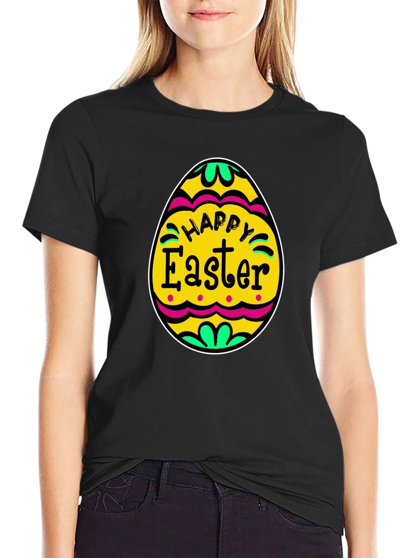Happy Easter Egg Graphic T-Shirt