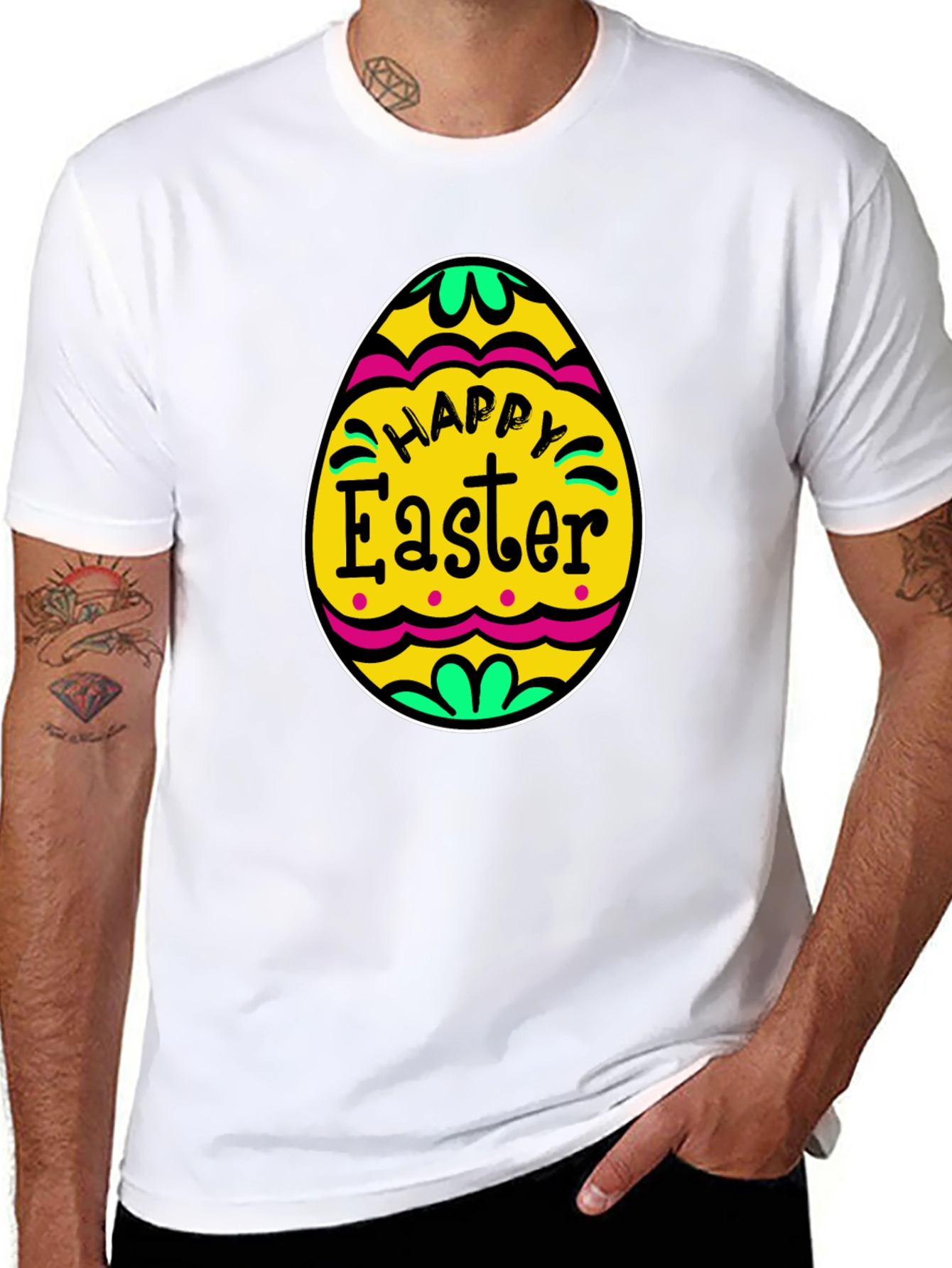 Happy Easter Egg Graphic T-Shirt