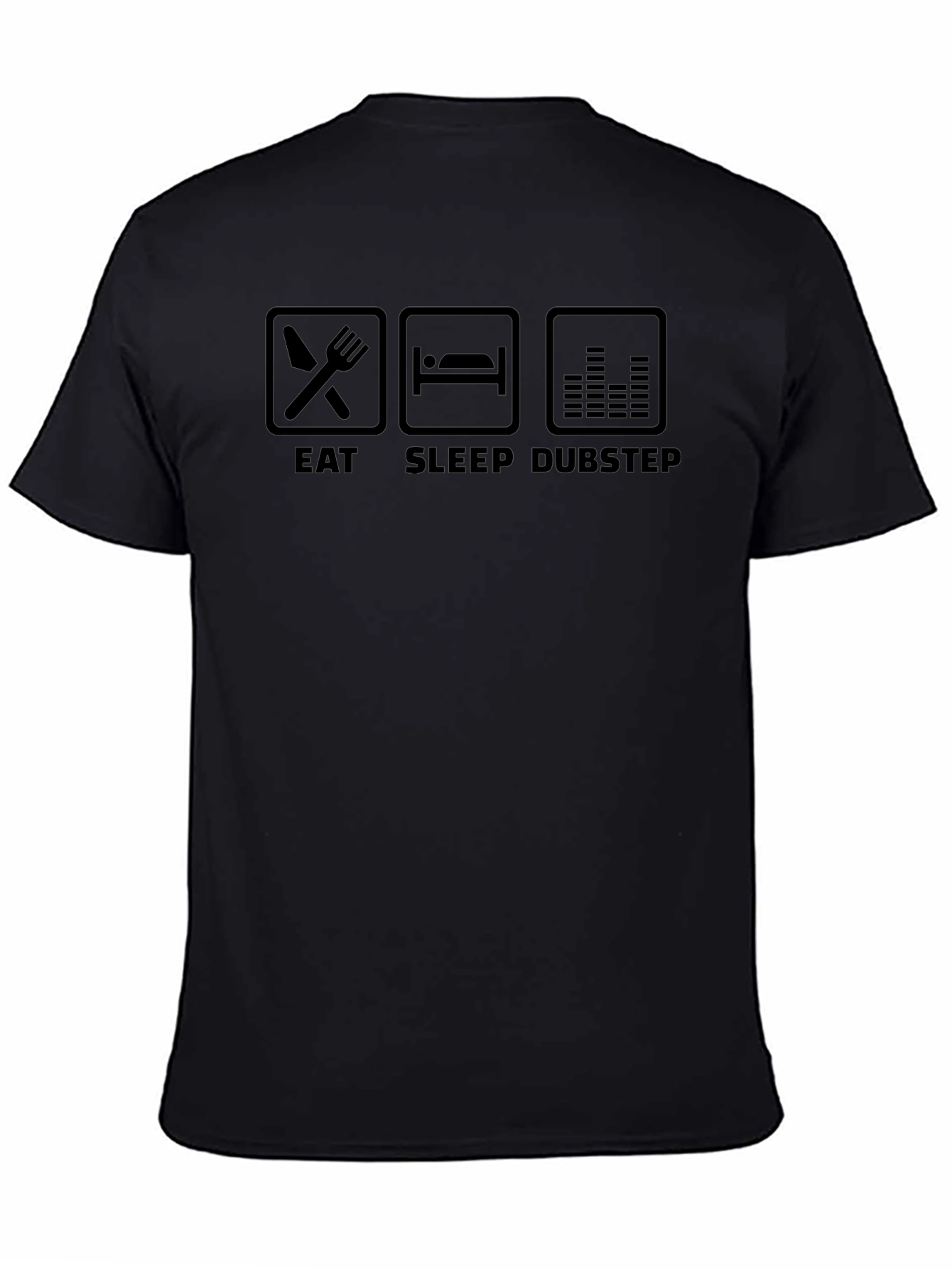 Eat Sleep Dubstep Black Graphic T-Shirt