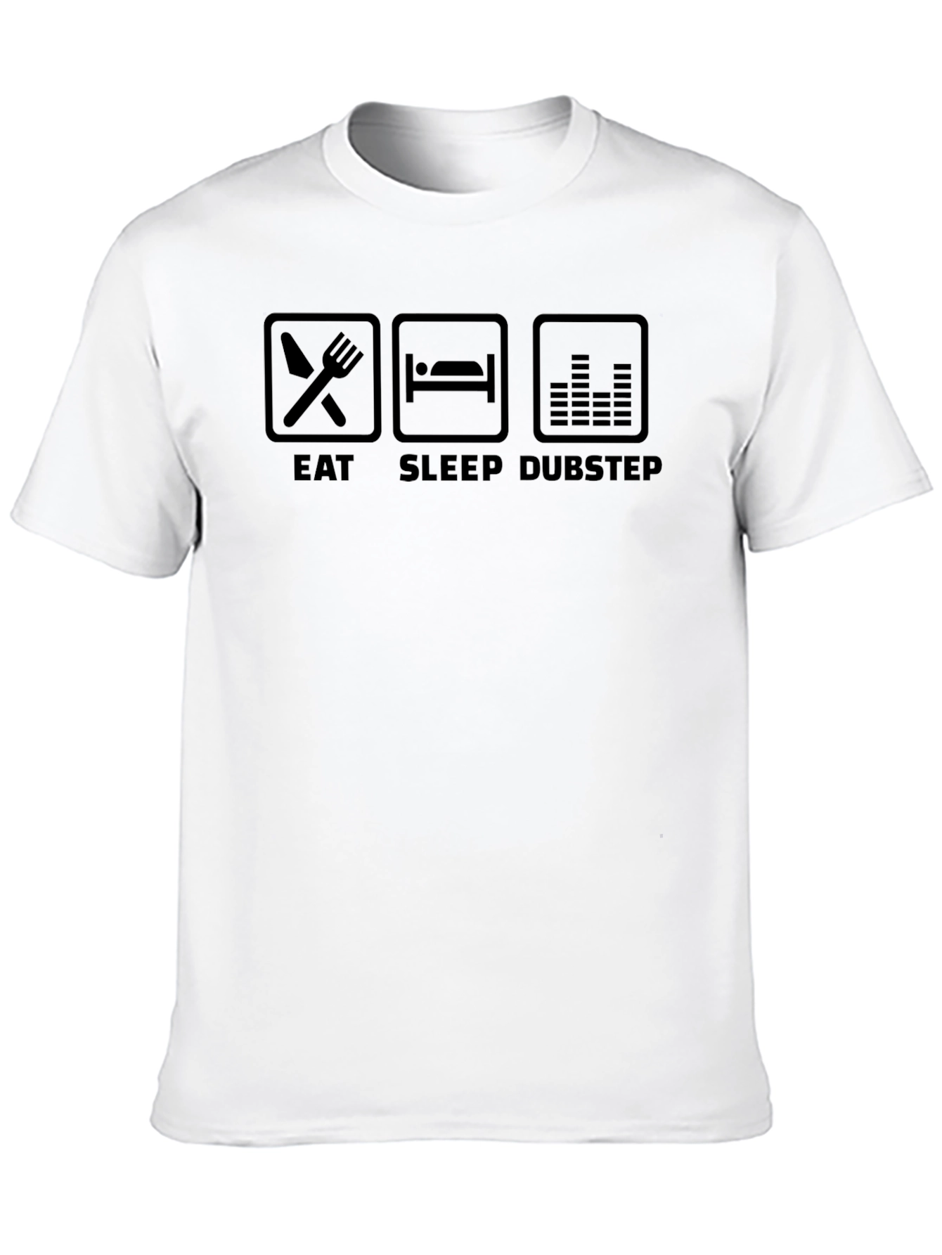 Eat Sleep Dubstep Black Graphic T-Shirt