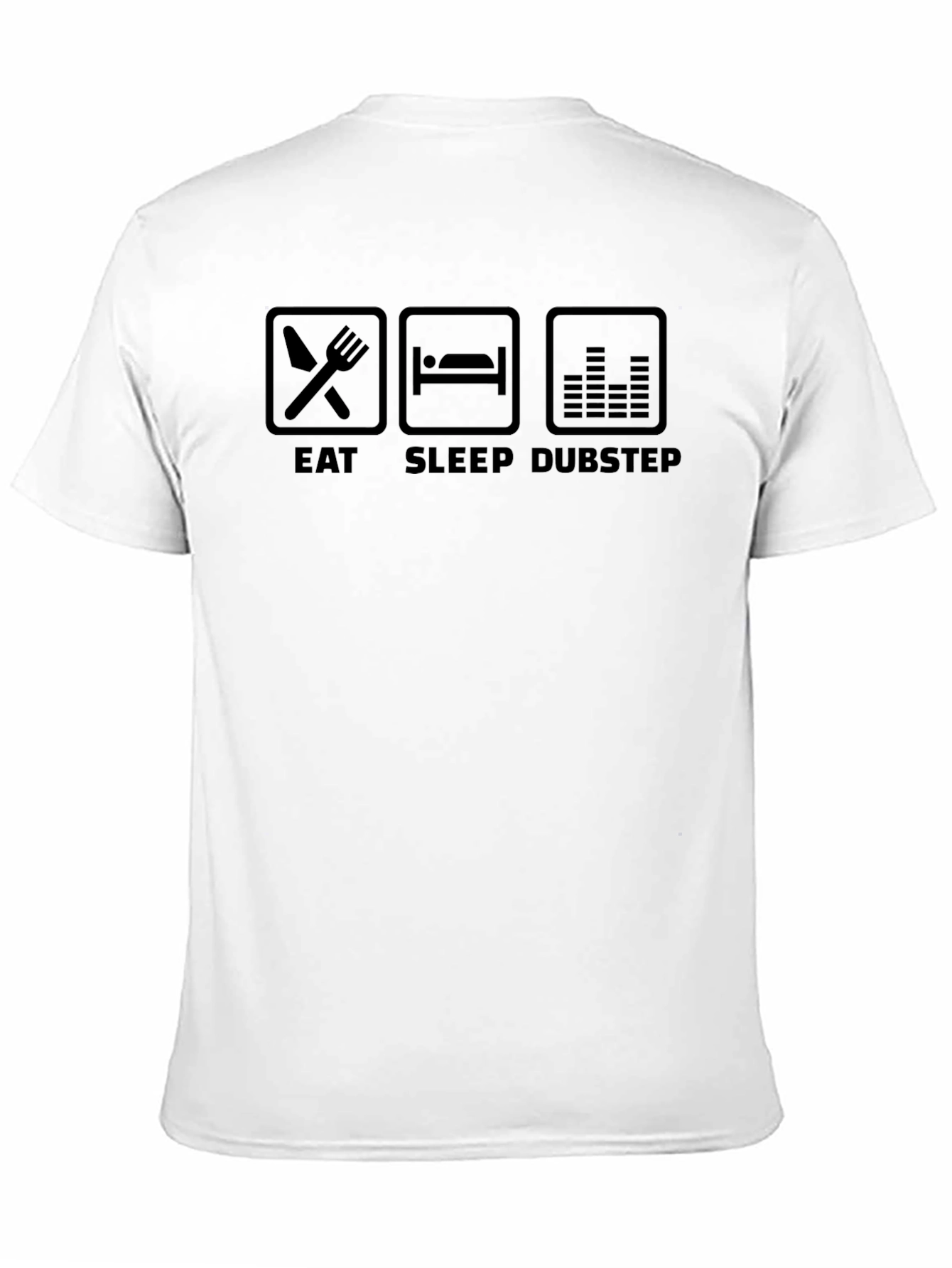 Eat Sleep Dubstep Black Graphic T-Shirt