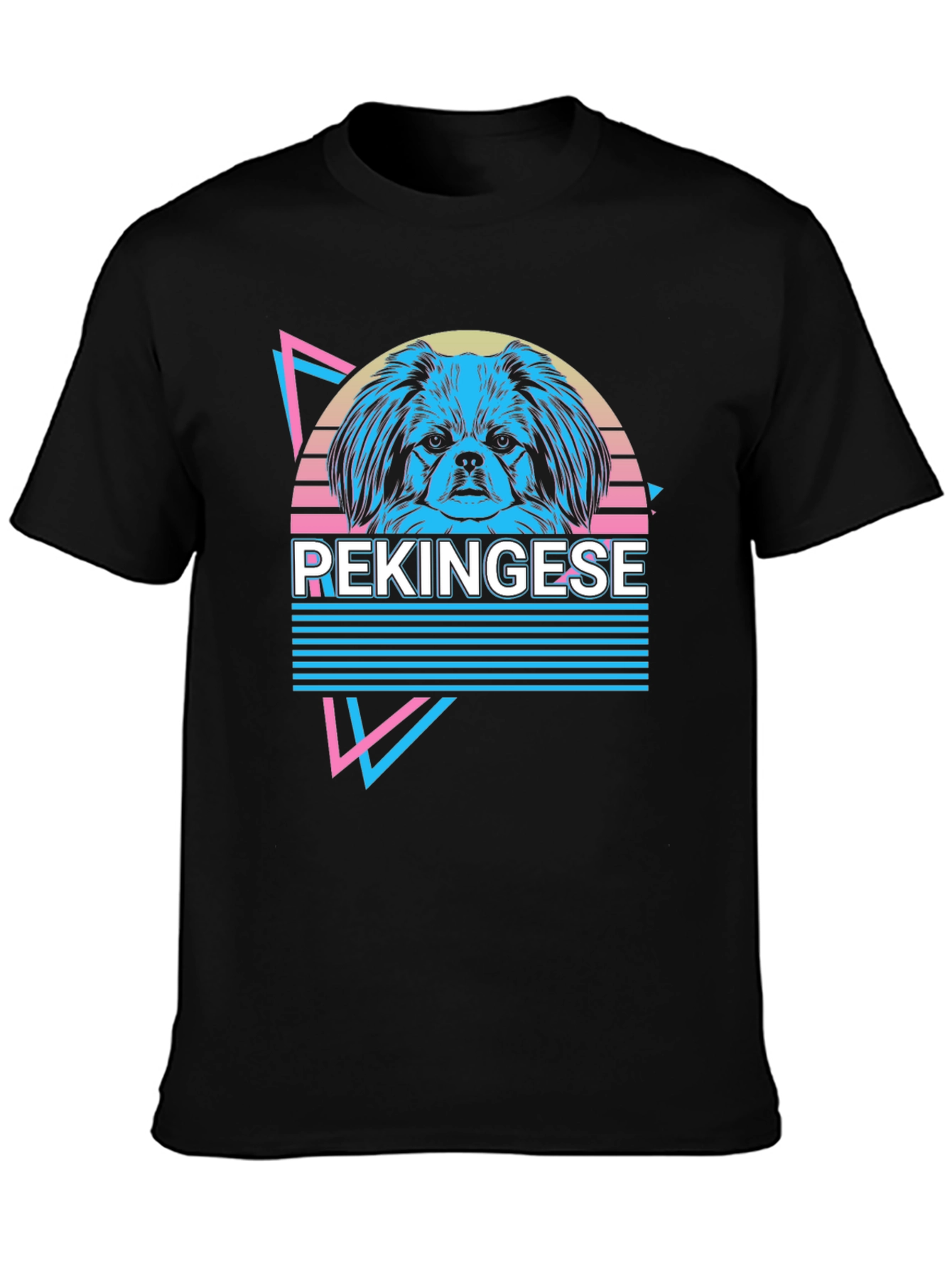 Retro Pekingese Dog Graphic T-Shirt