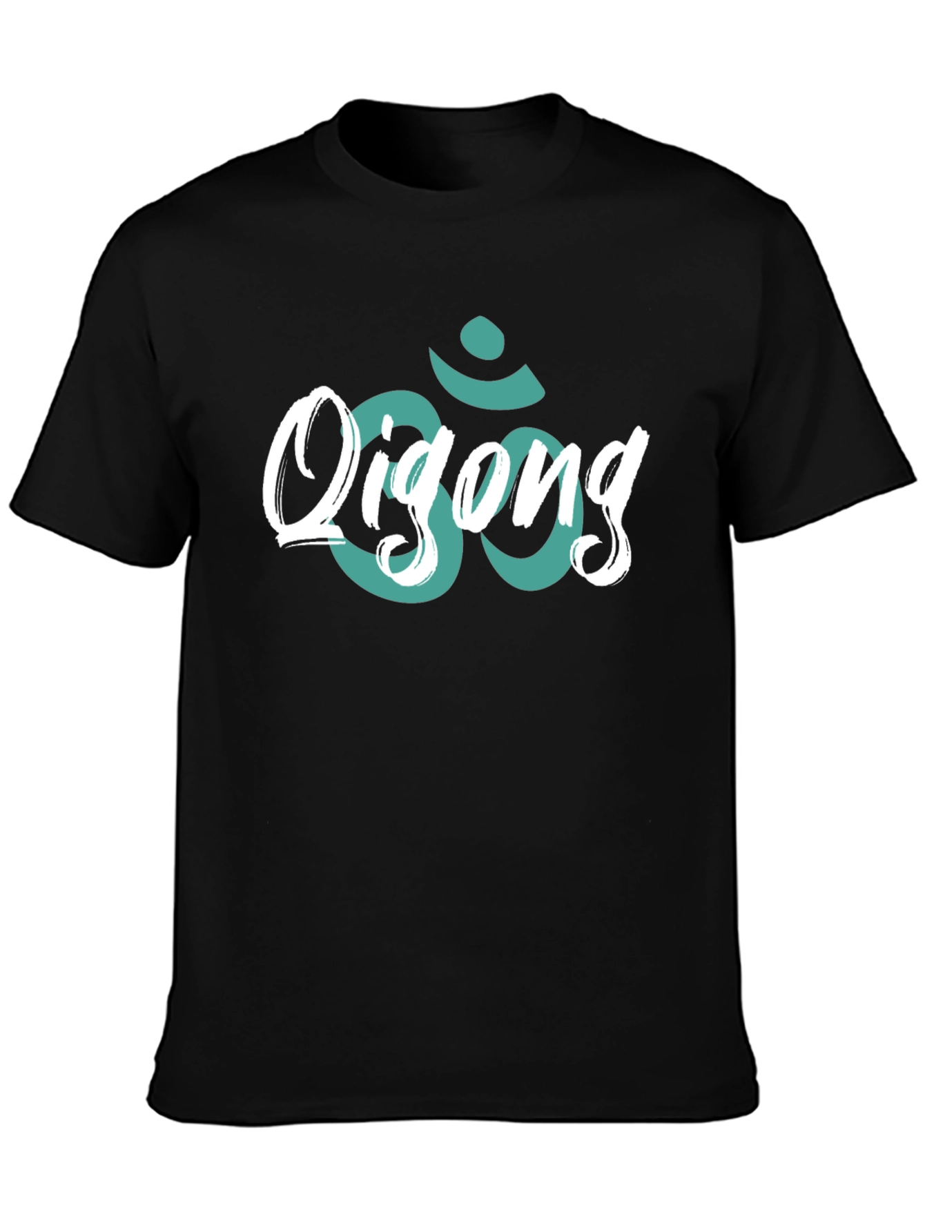 Qigong Om Symbol Black T-Shirt
