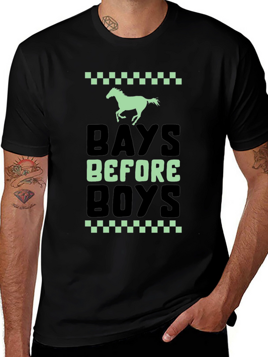 Bays Before Boys T-Shirt - Horse Lover Tee