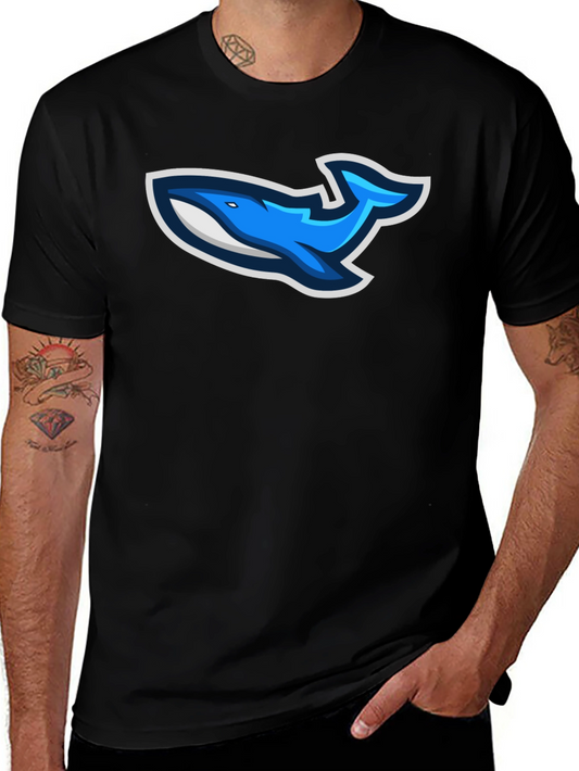 Cool Whale Logo Graphic T-Shirt