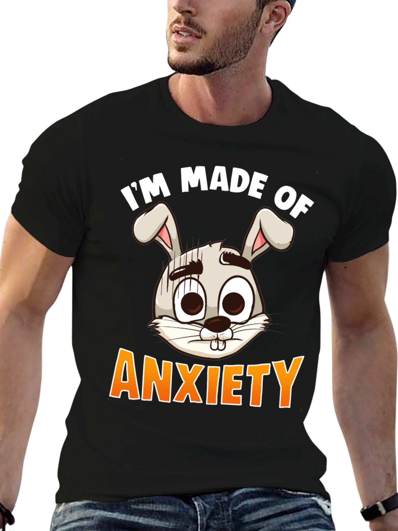 Anxiety Bunny Graphic Tee