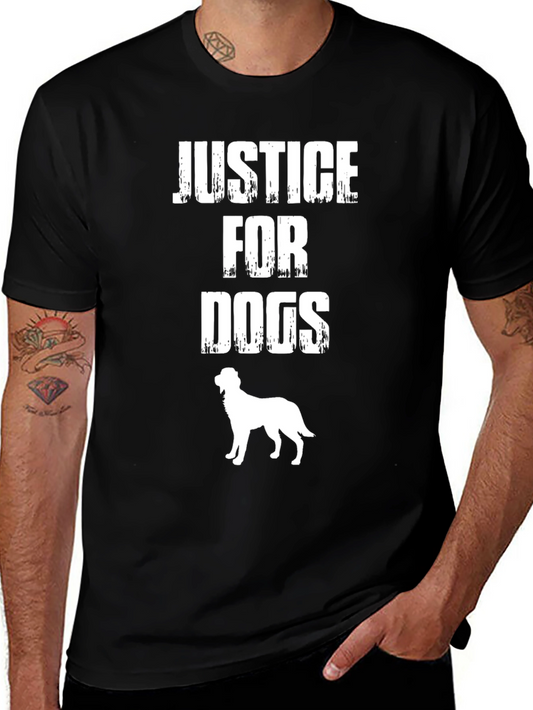 Justice for Dogs Graphic Tee - Black