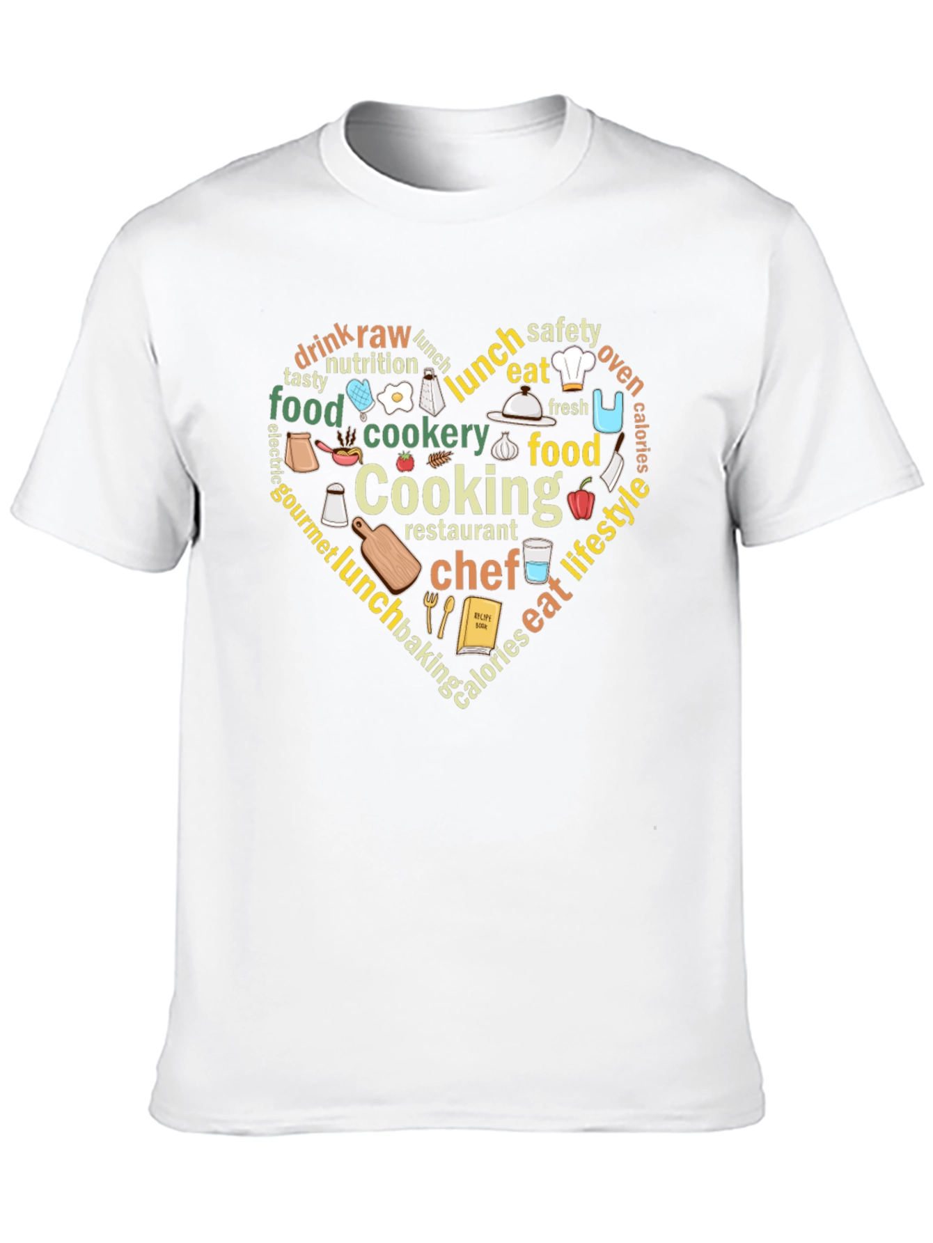 Cooking Lover Heart T-Shirt - Foodie Gift