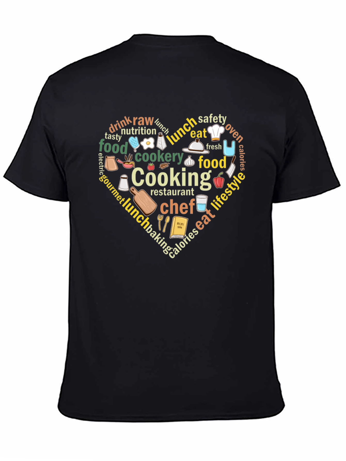 Cooking Lover Heart T-Shirt - Foodie Gift