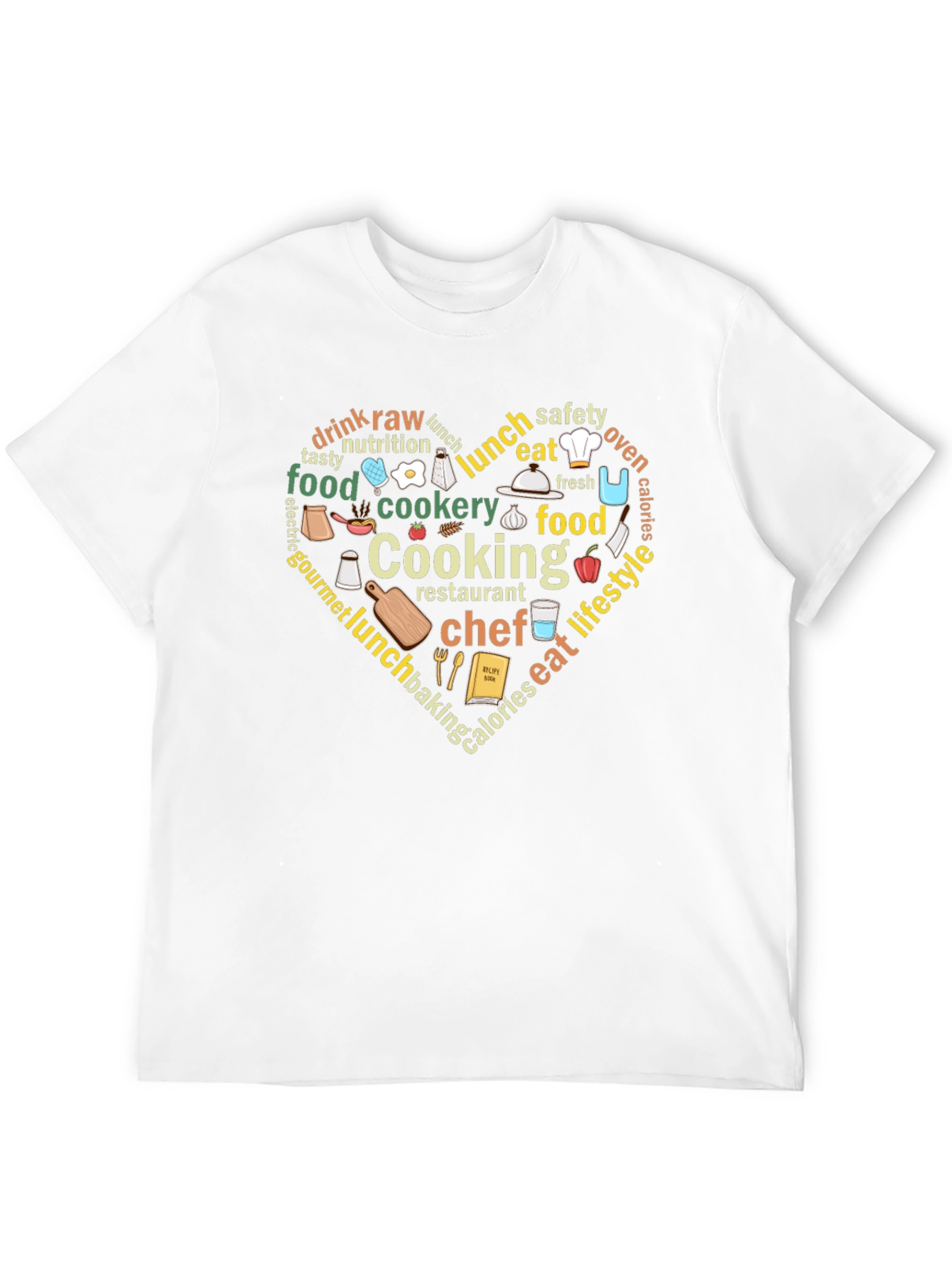 Cooking Lover Heart T-Shirt - Foodie Gift