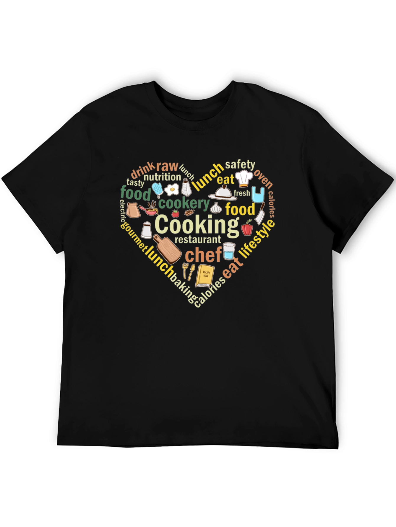 Cooking Lover Heart T-Shirt - Foodie Gift