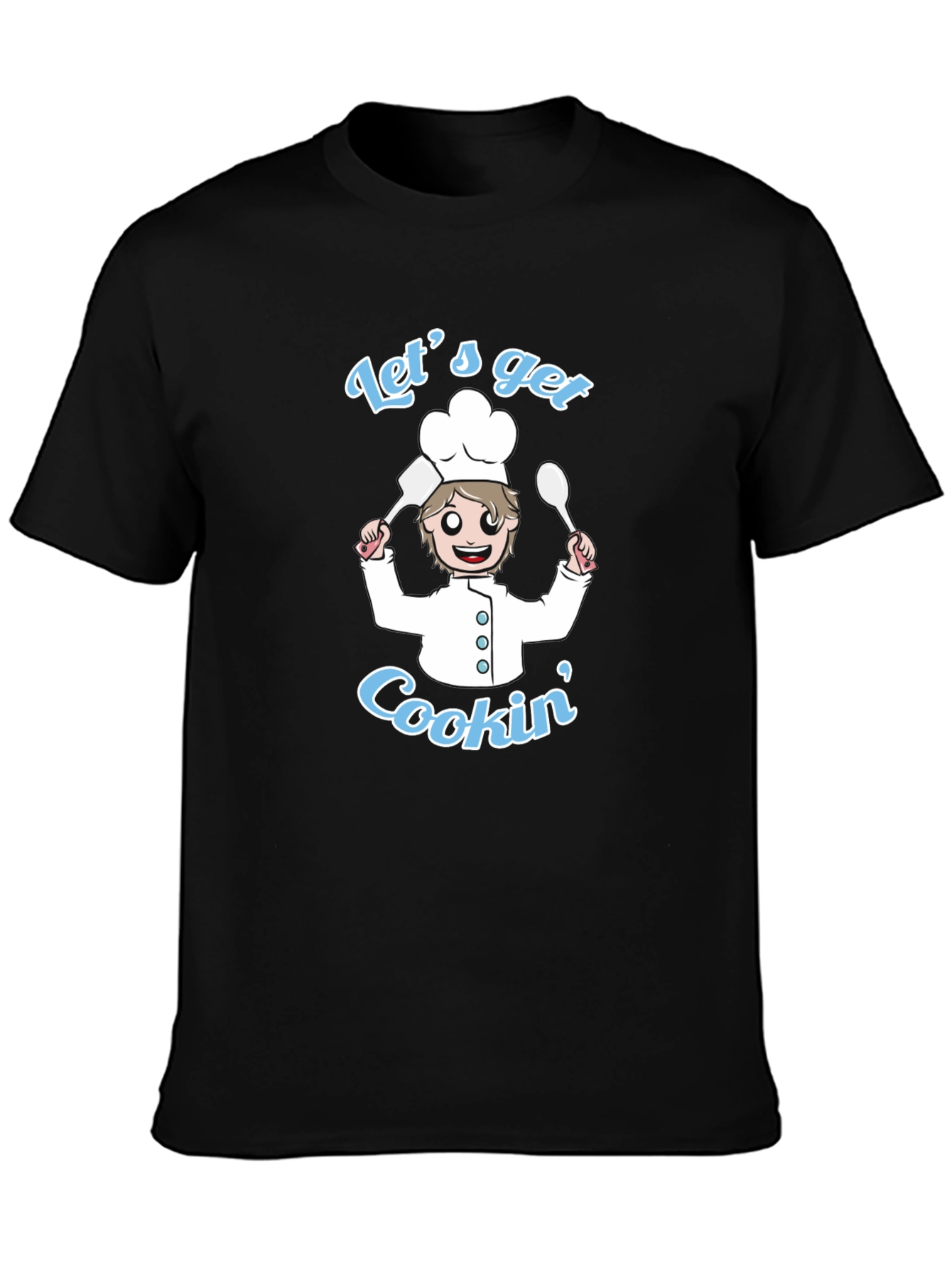 Lets Get Cookin Black Graphic Tee