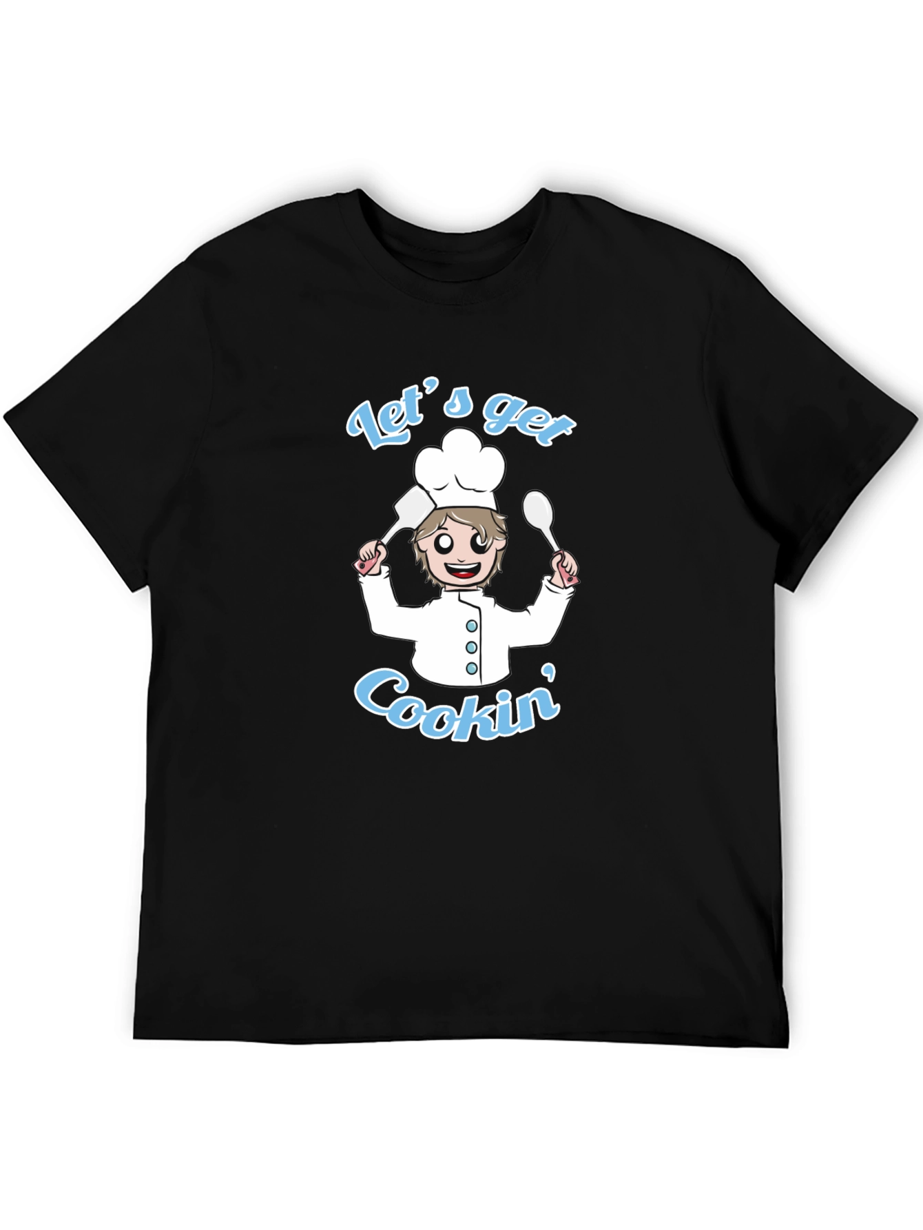 Lets Get Cookin Black Graphic Tee