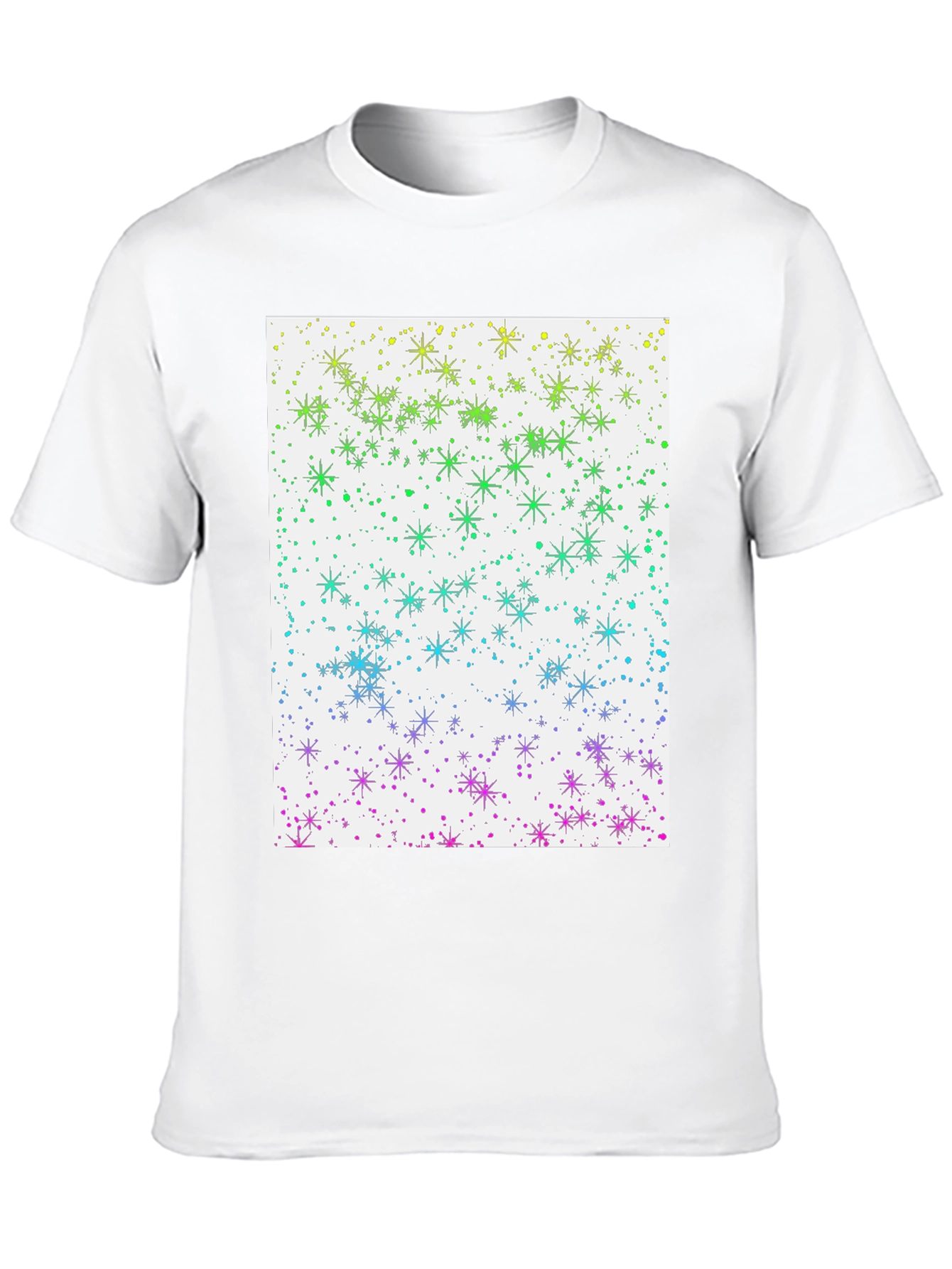 Rainbow Starry Night Graphic Tee - Unisex