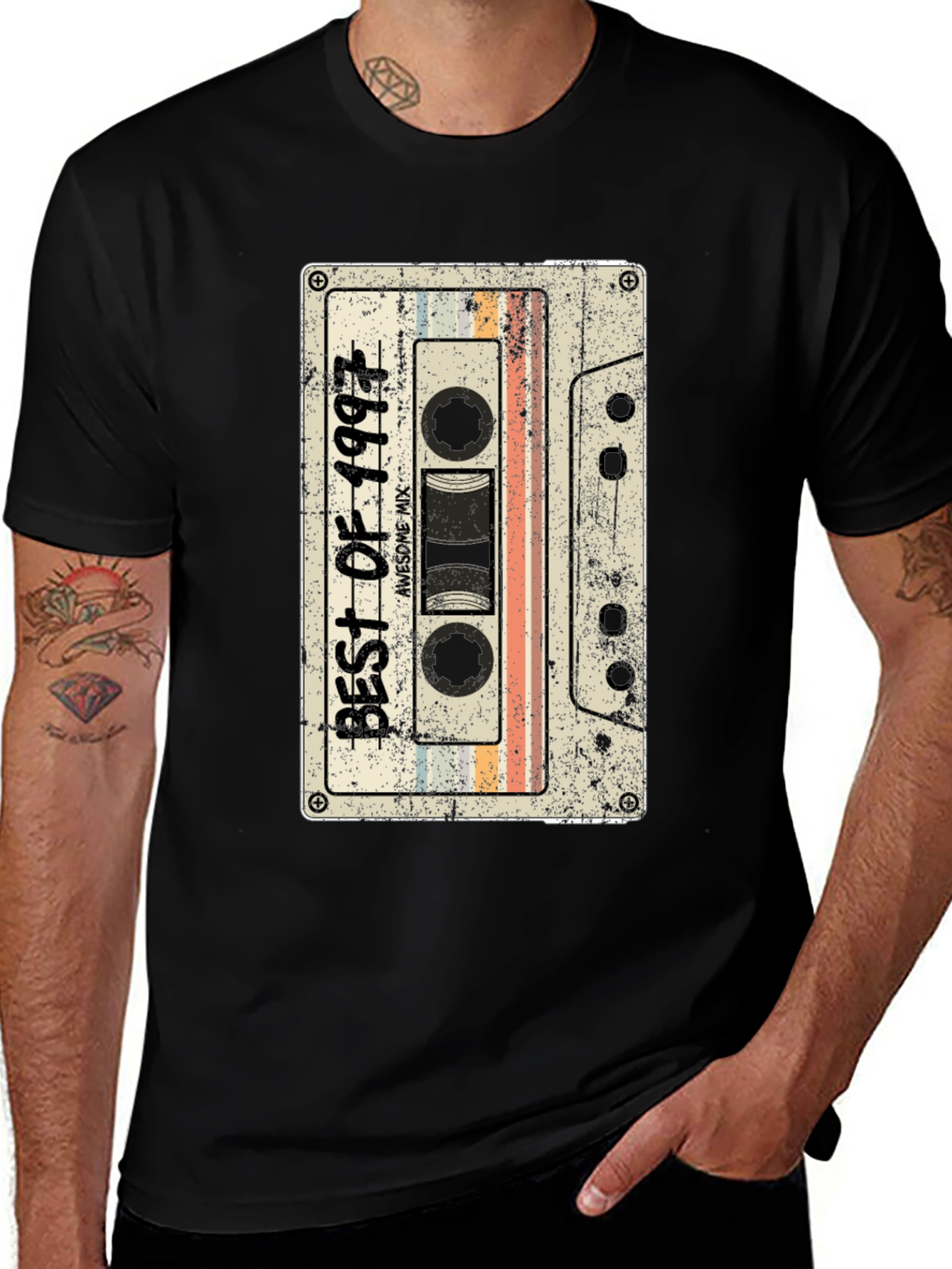 Retro Cassette Best of 1997 Graphic Tee - Black