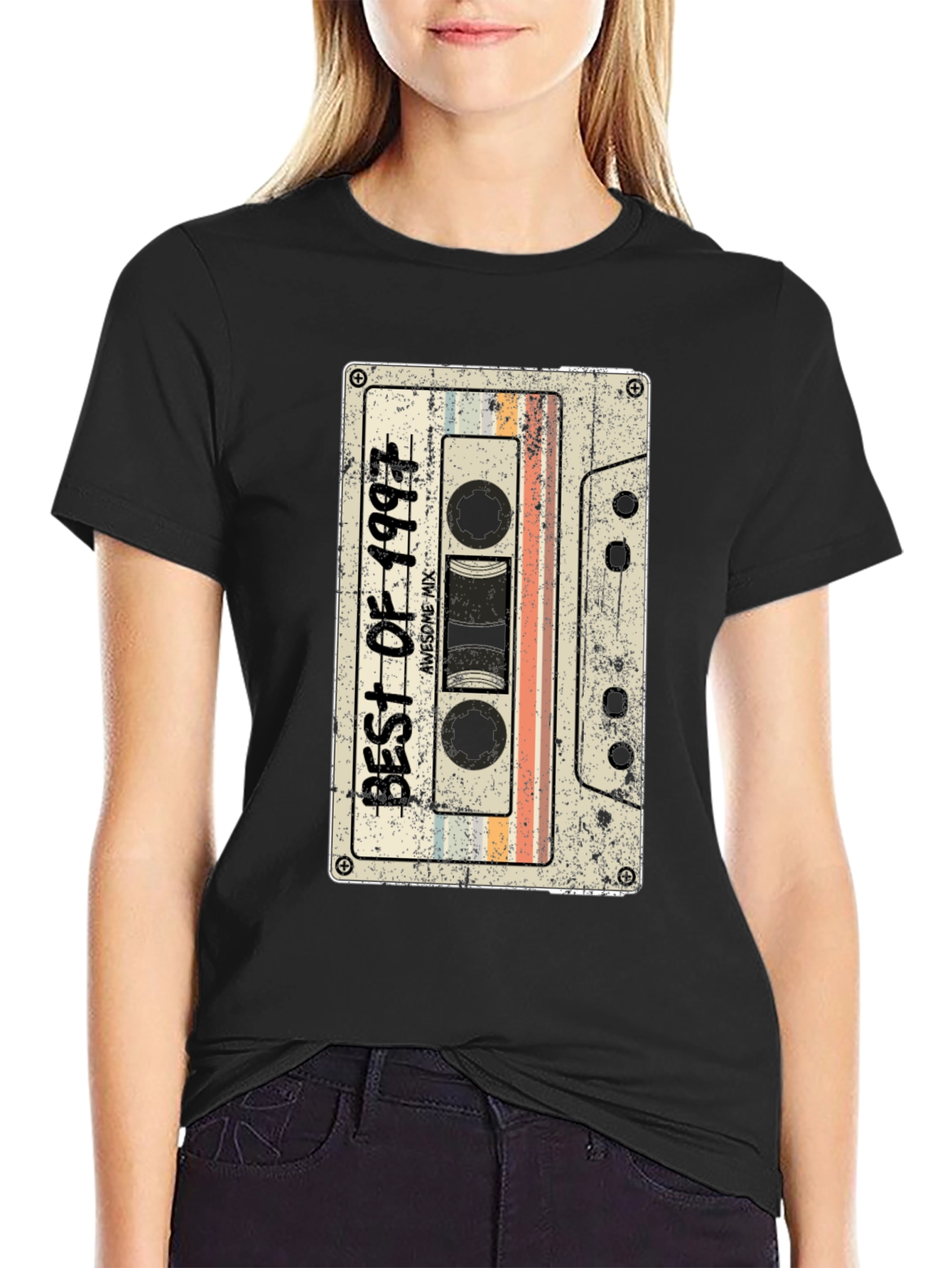 Retro Cassette Best of 1997 Graphic Tee - Black