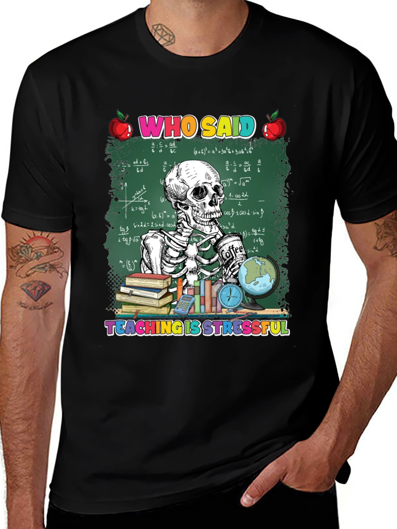 Teaching Is Stressful T-Shirt Skeleton Teacher