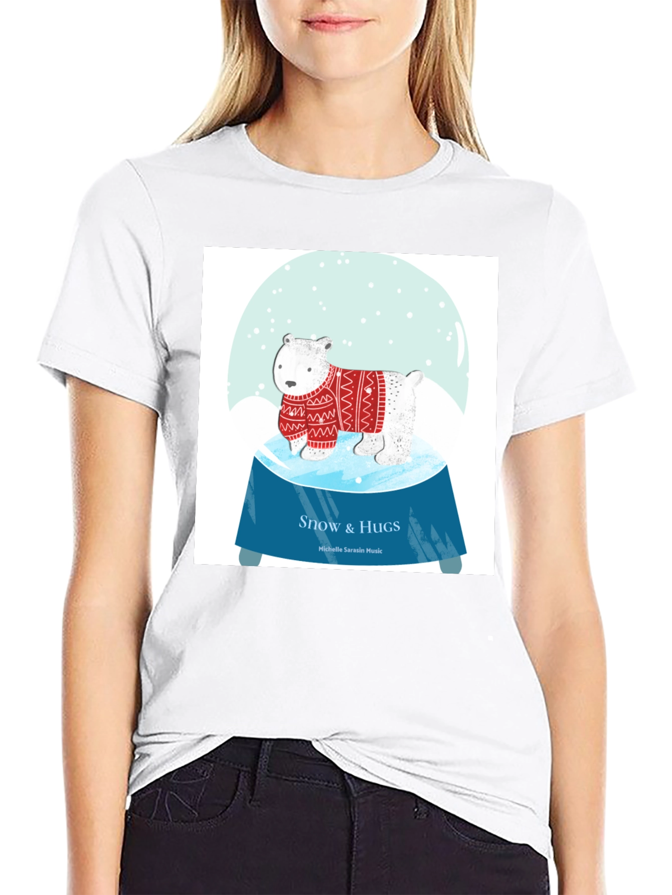 Snow & Hugs Polar Bear Graphic Tee