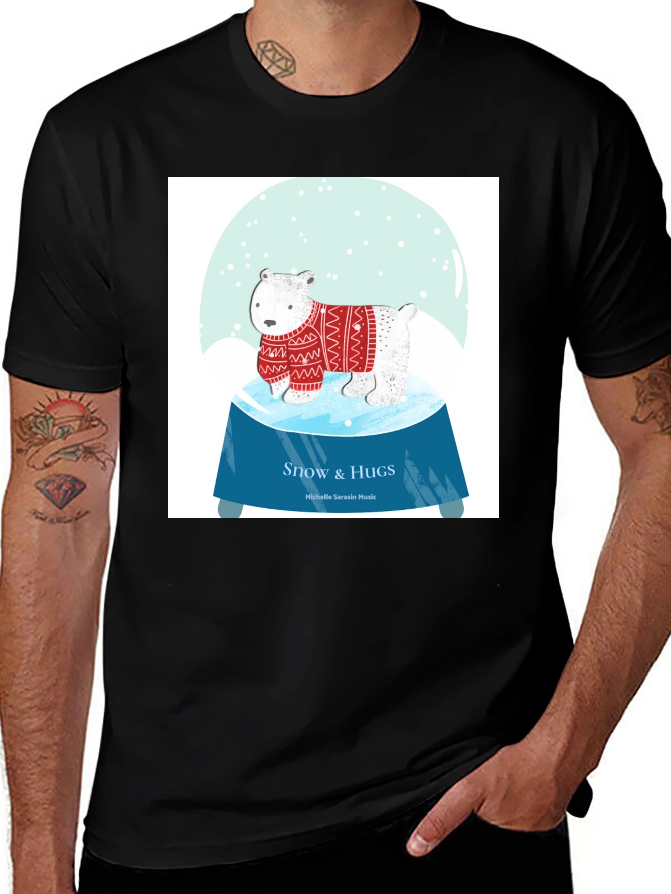 Snow & Hugs Polar Bear Graphic Tee