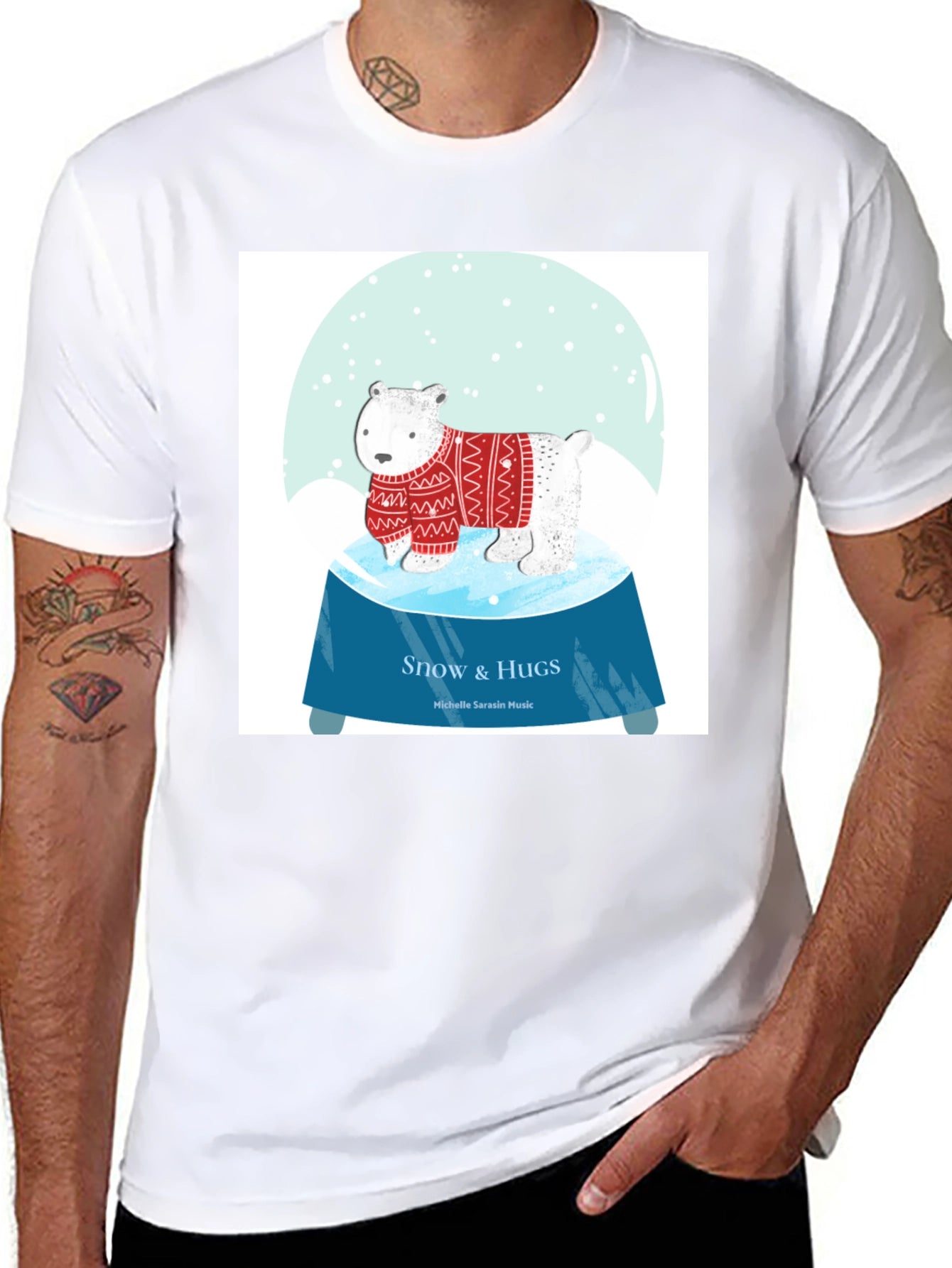Snow & Hugs Polar Bear Graphic Tee