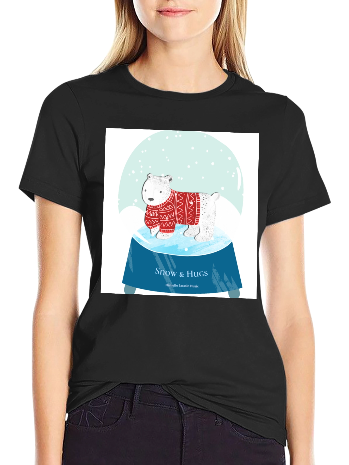 Snow & Hugs Polar Bear Graphic Tee