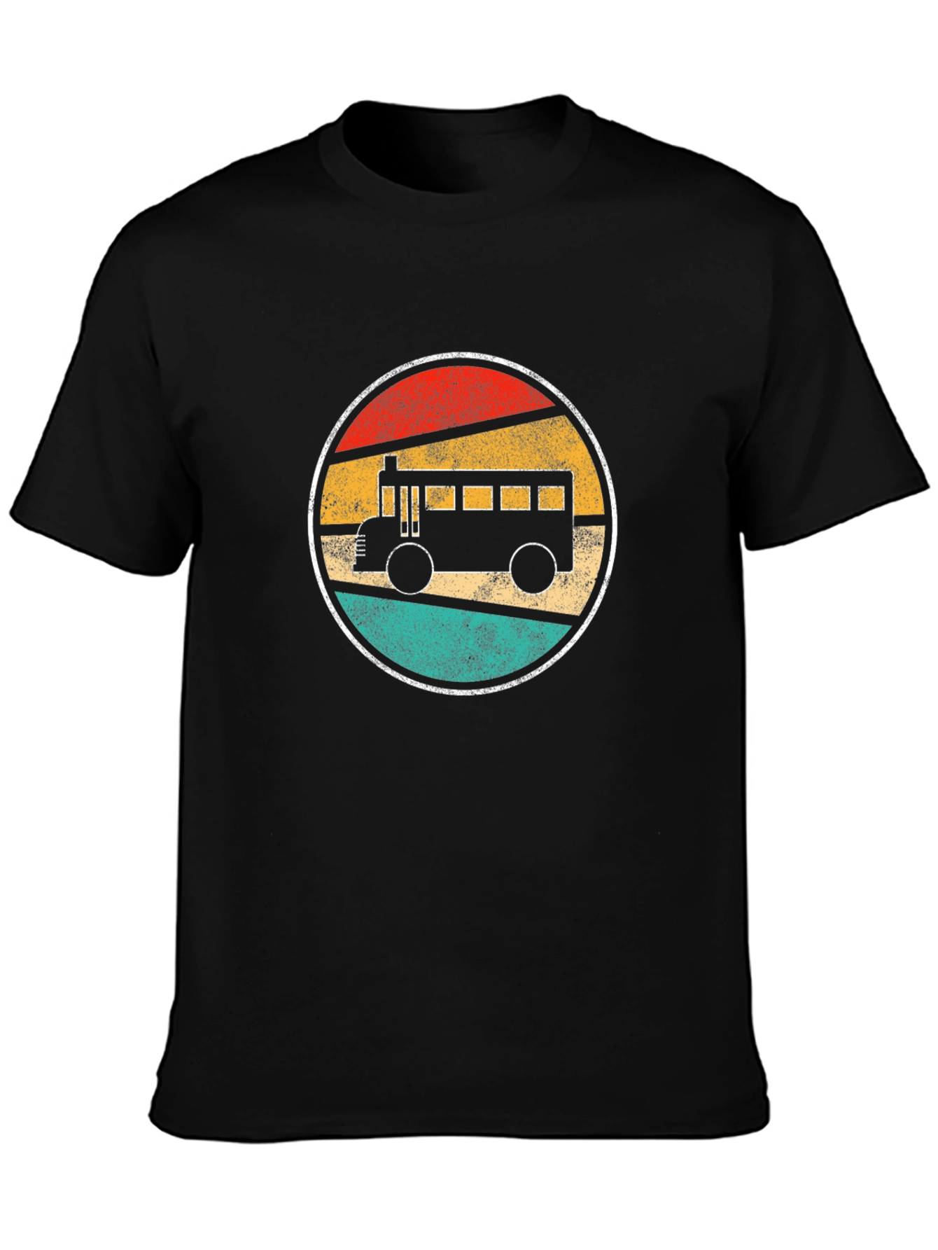 Retro School Bus Graphic T-Shirt