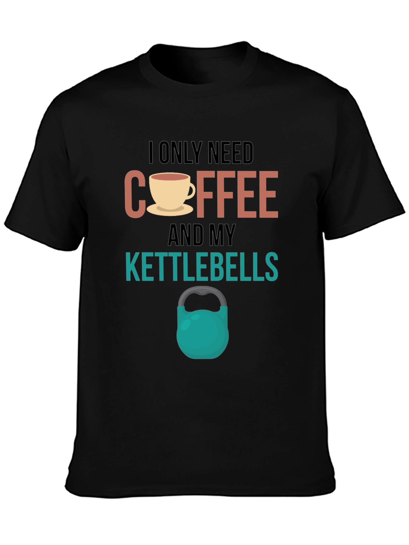 Coffee & Kettlebells T-Shirt - Workout Motivation