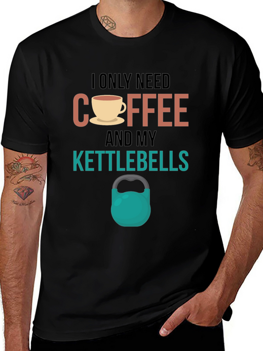 Coffee & Kettlebells T-Shirt - Workout Motivation