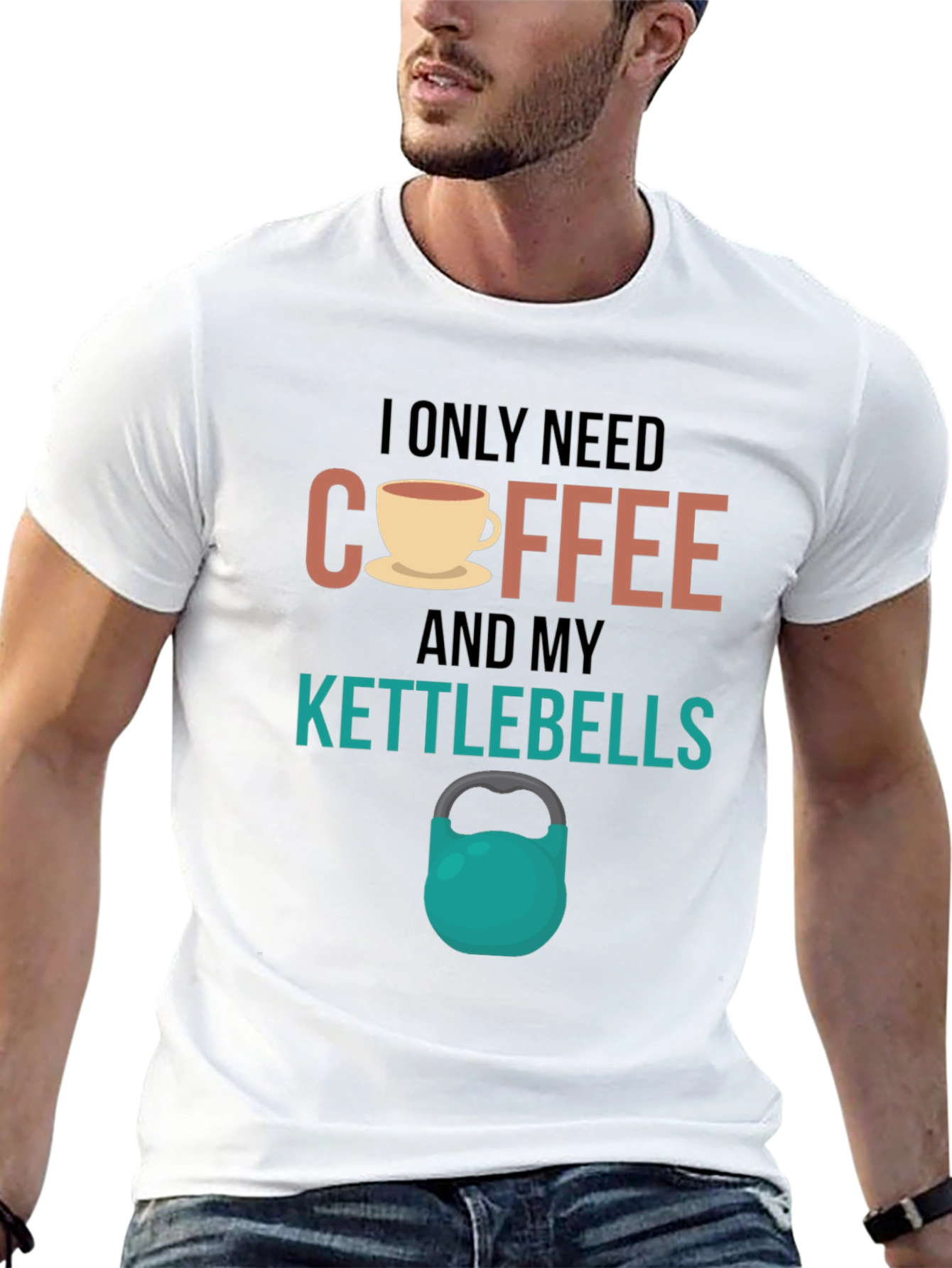 Coffee & Kettlebells T-Shirt - Workout Motivation