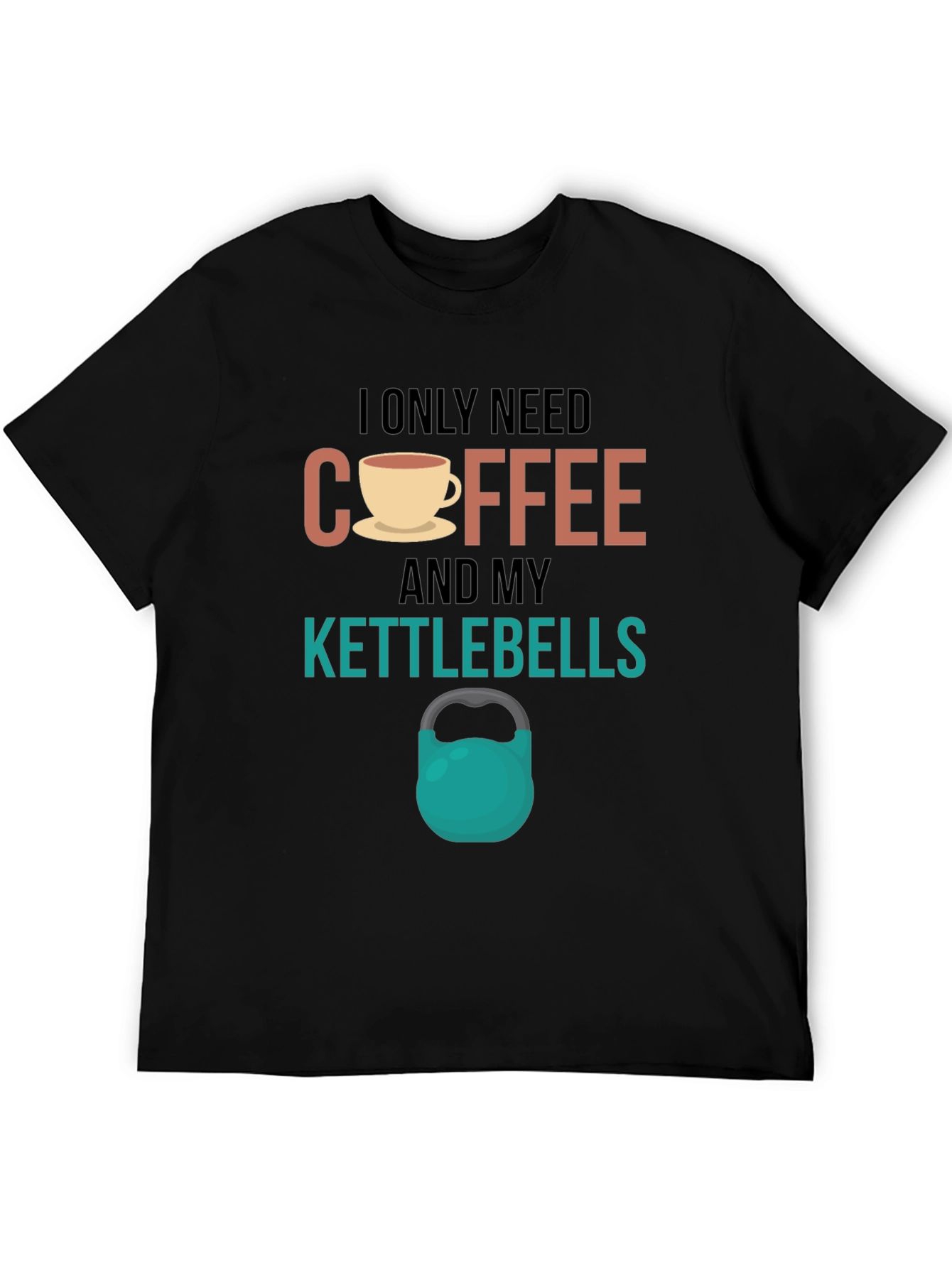 Coffee & Kettlebells T-Shirt - Workout Motivation