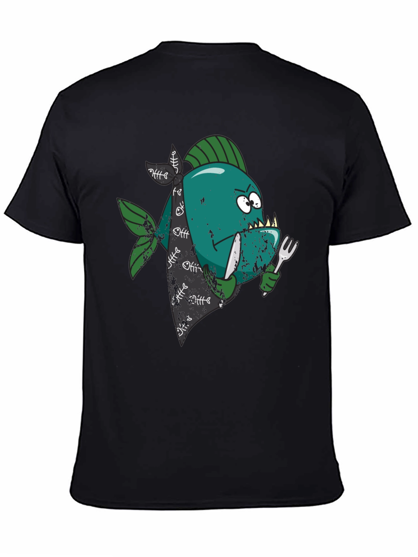 Piranha Black T-Shirt