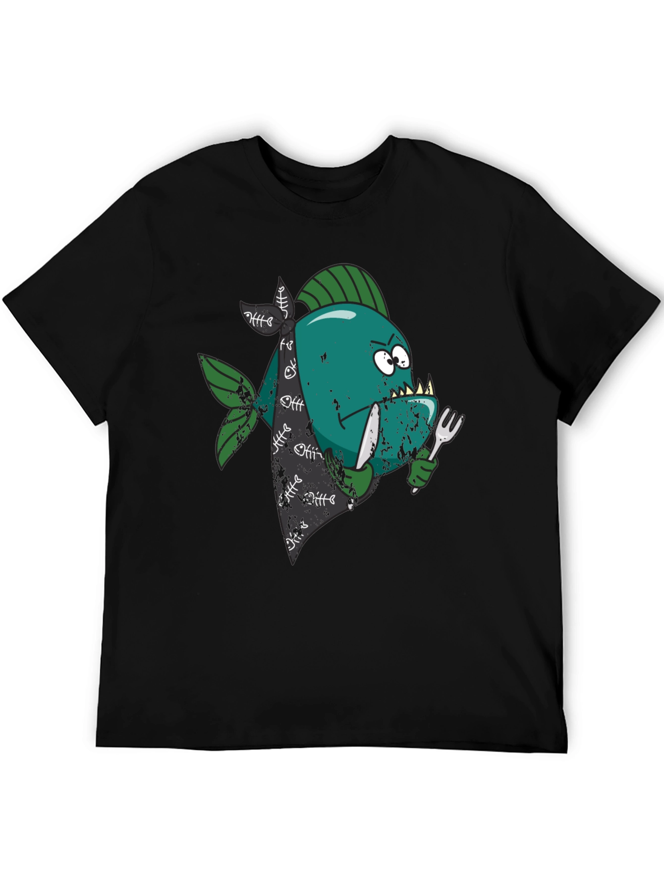 Piranha Black T-Shirt
