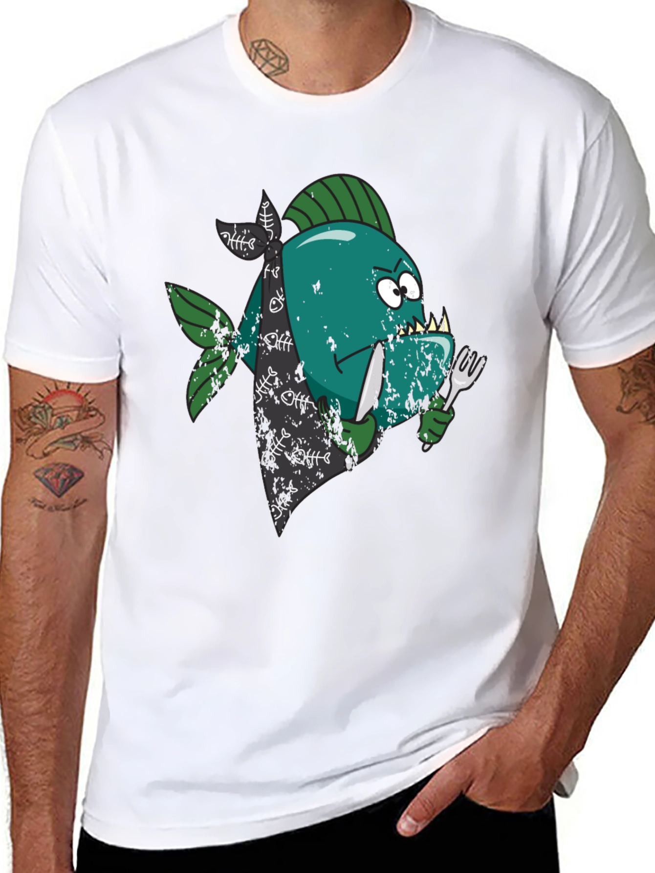 Piranha Black T-Shirt