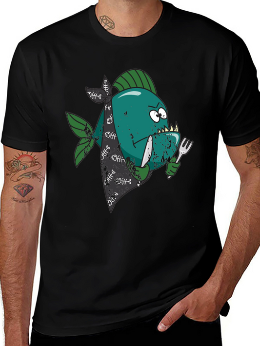 Piranha Black T-Shirt