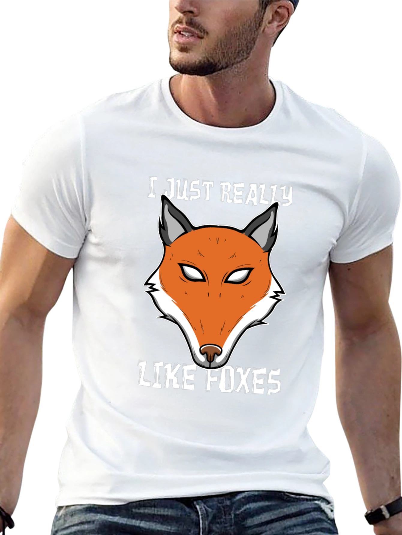 Fox Lover T-Shirt | Cute Fox Face Design