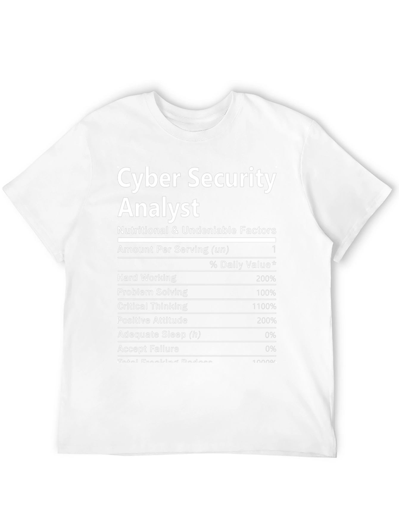 Cyber Security Analyst Novelty T-Shirt