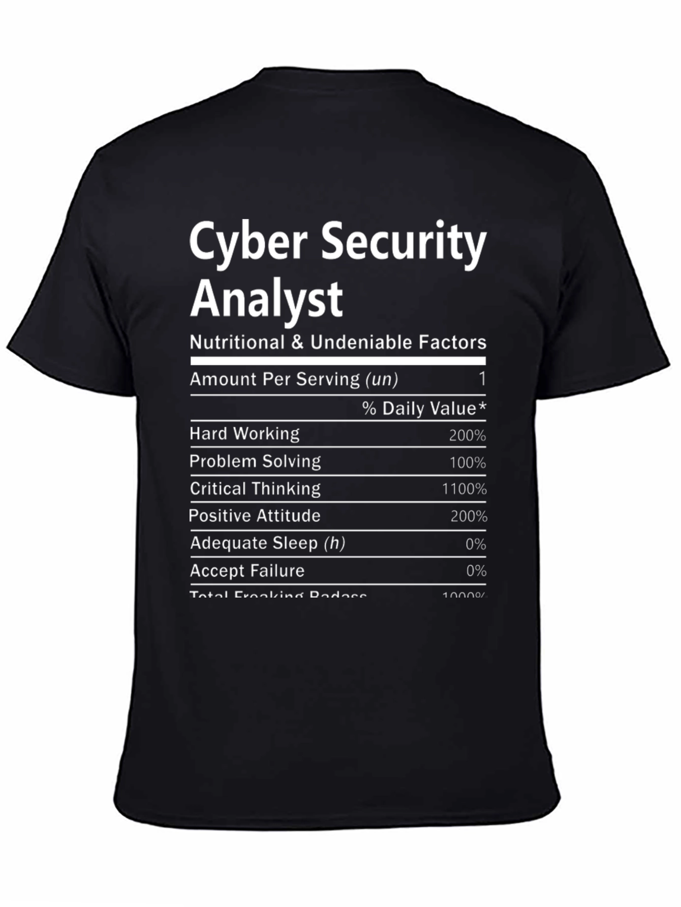 Cyber Security Analyst Novelty T-Shirt