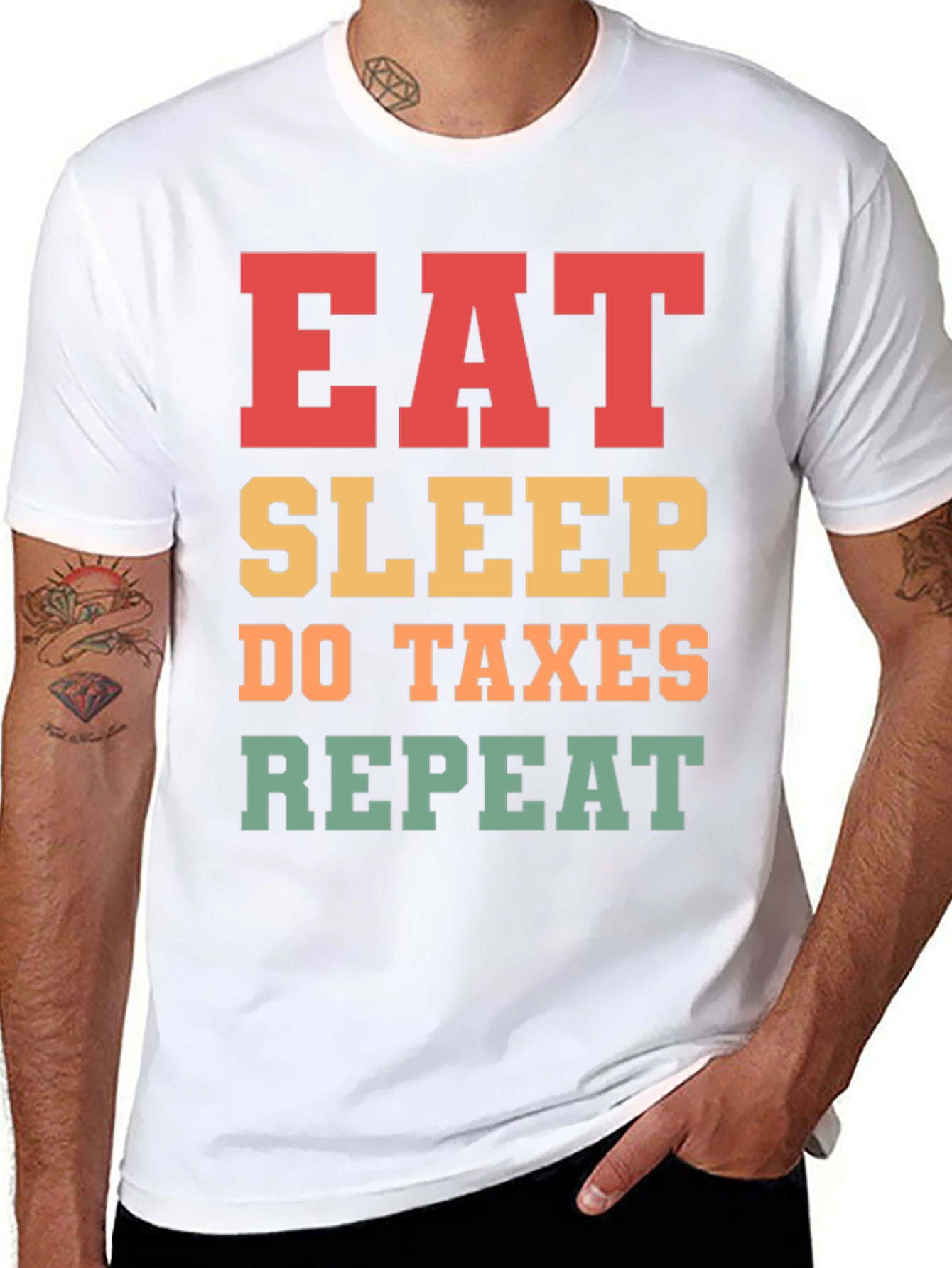 Eat Sleep Do Taxes Repeat T-Shirt